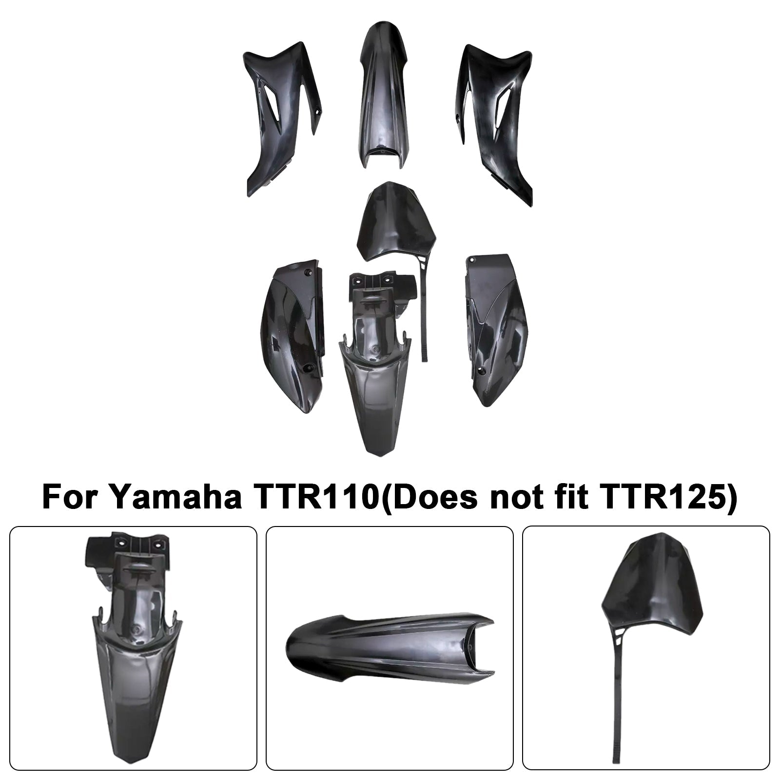 Yamaha TTR110 DIRT BIKE Body Plastic Kit Fender Fairing