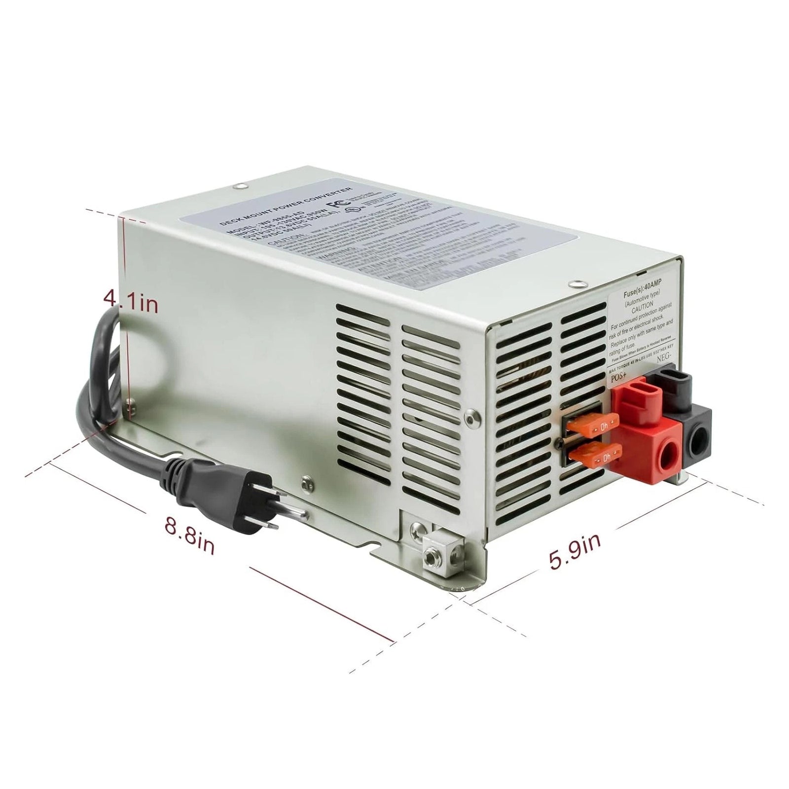 WF-9875 Converter Charger 75 Amp DC Output Deck-Mounted Converter Charger