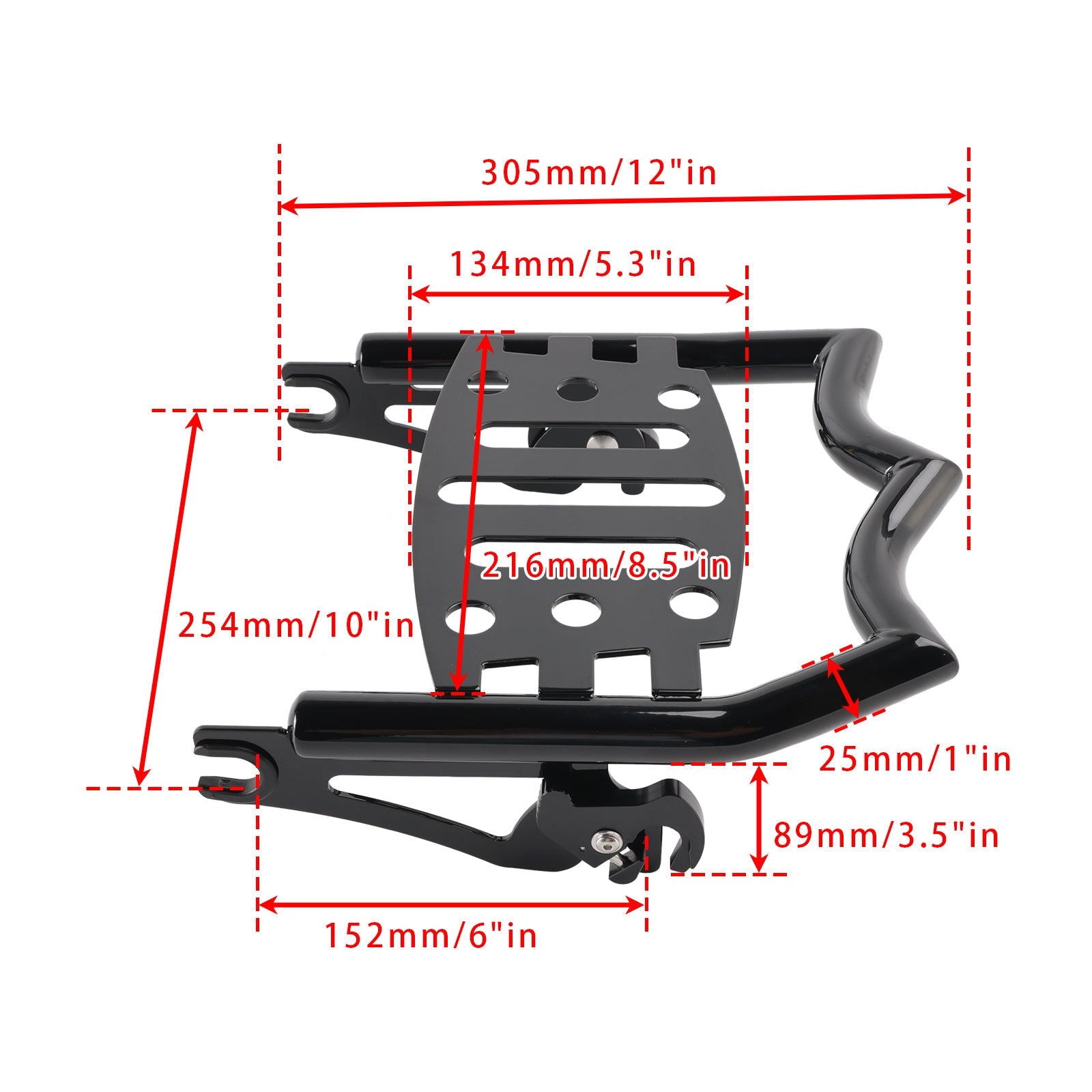 2009 Road Glide FLTR/I Removable Luggage Rack Glossy