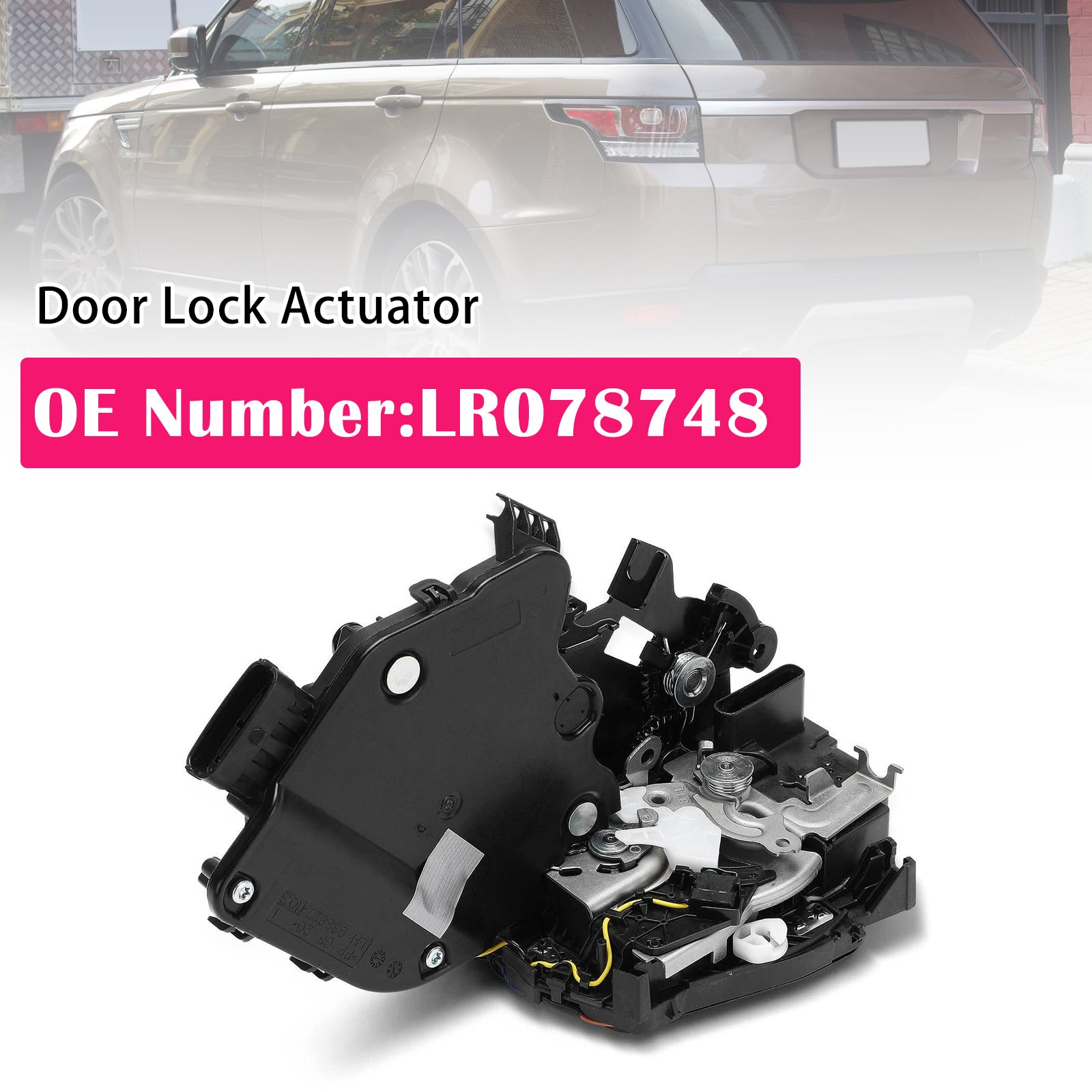 2018-2019 For Land Rover Range Rover Rear Left w/ double locking Rear Left Door Lock Actuator LR078748