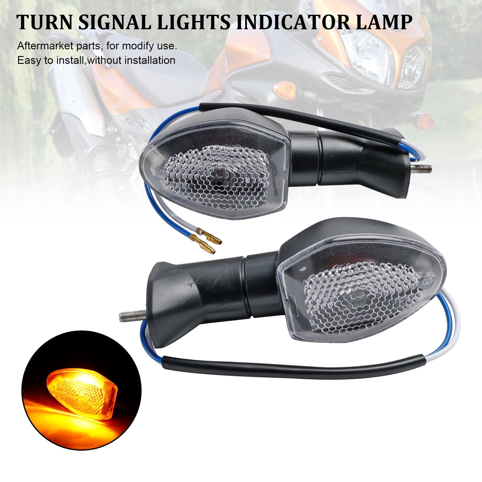 Turn Signal Lights Indicator Lamp For Suzuki V-Strom 650 1000 1050 GSX-S 750