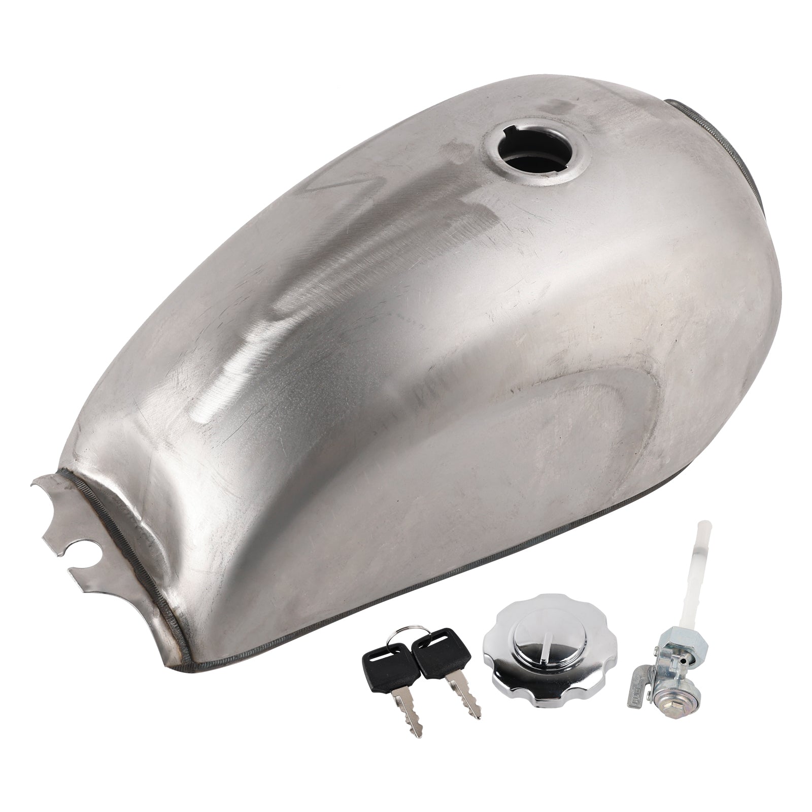 Unpainted Motorcycle Fuel Gas Tank For CFmoto Mandrill Cafe Racer 2.4 Gallon 9L