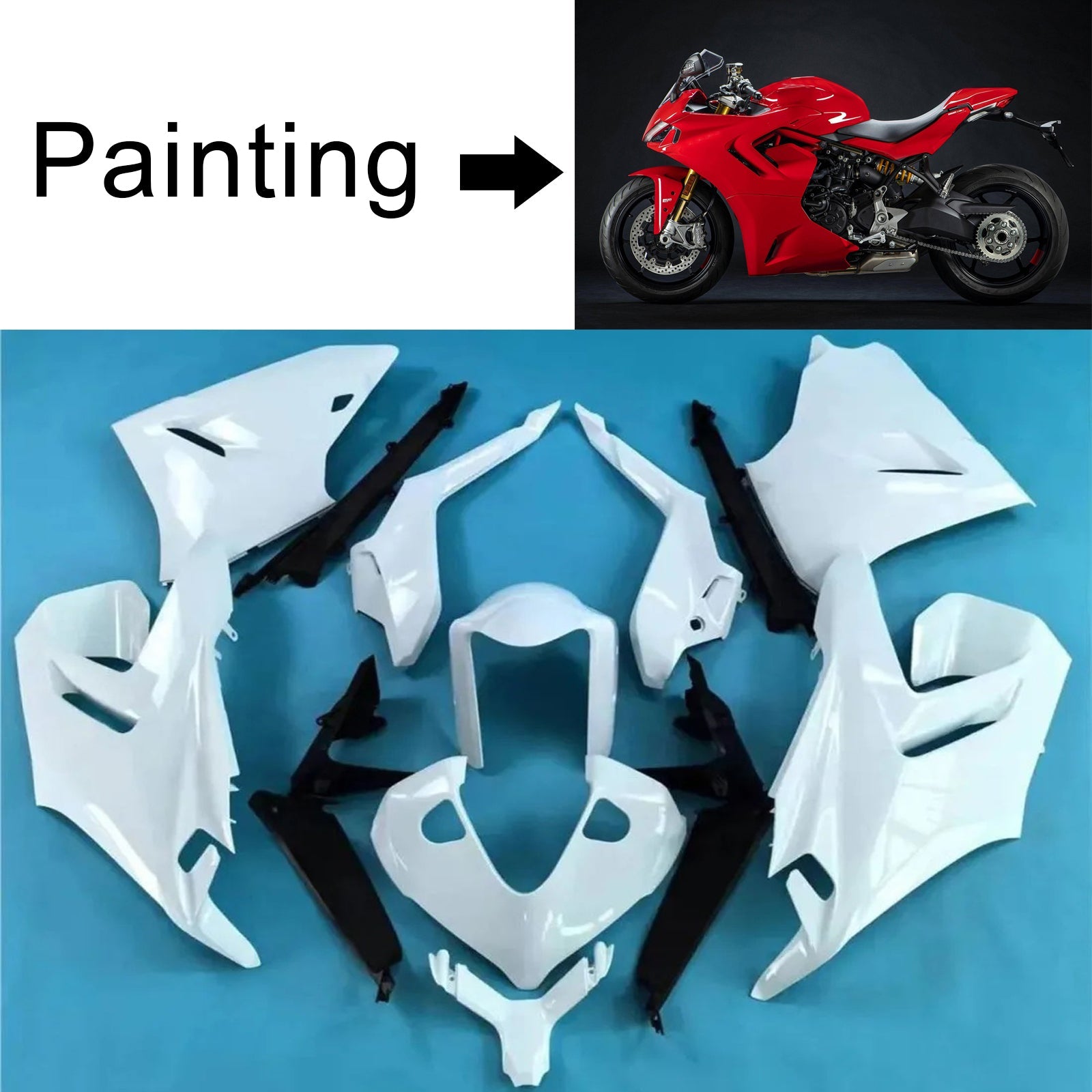 Ducati Supersport 950 950S 2021-2024 Fairing Kit Bodywork