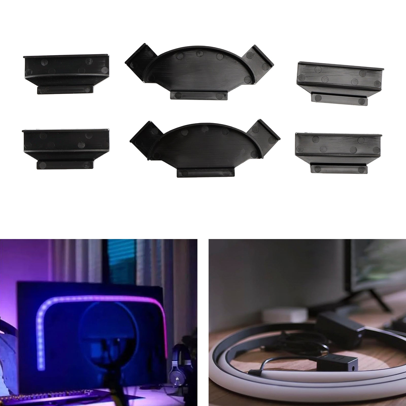 Brackets Set for Philips Hue Play Gradient Light Strip 55 inch 65 inch 75 inch