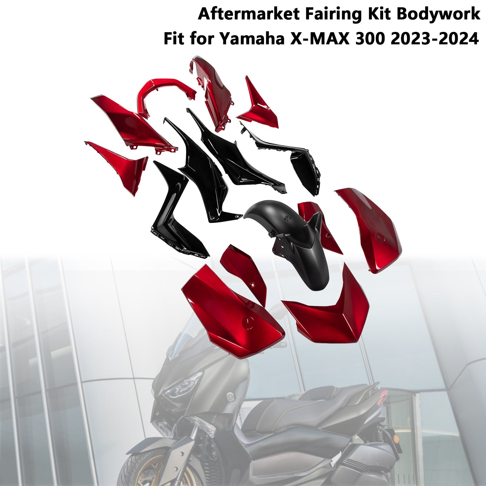 Injection ABS  Bodywork Fairing Kit for Yamaha X-MAX 300 XMAX 2023-2024 11#