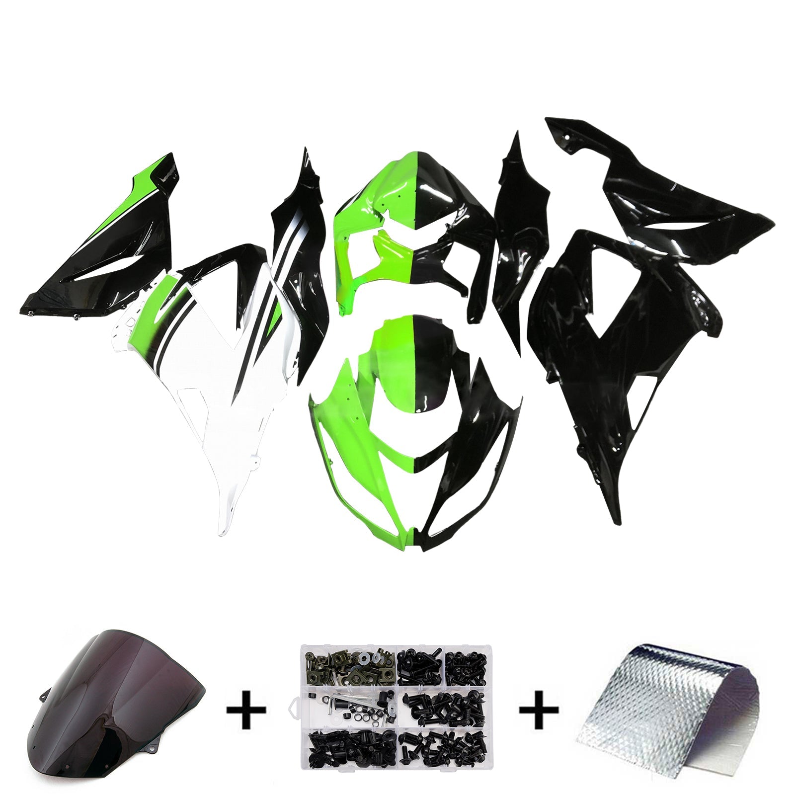 Injection Fairing Kit Bodywork Plastic ABS fit For Kawasaki ZX6R 636 2013-2018