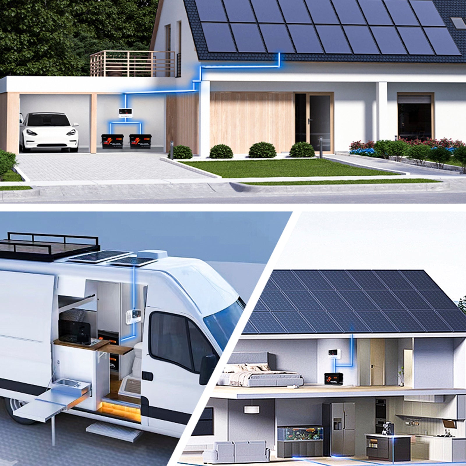 12V24V48V 10A-60A PWM Solar Controller Automatic Solar Controller Iron Phosphate