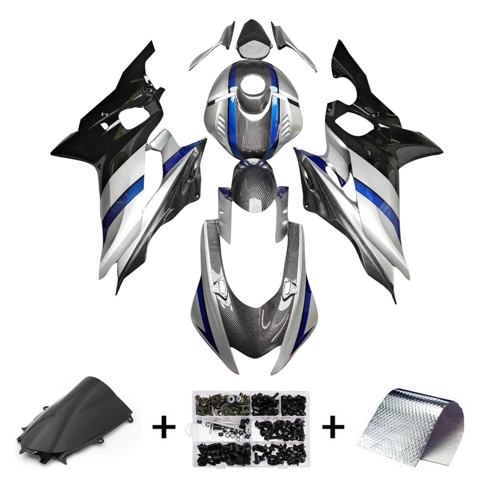 Injection Fairing Kit Bodywork Plastic ABS fit For Yamaha YZF-R6 2017-2023