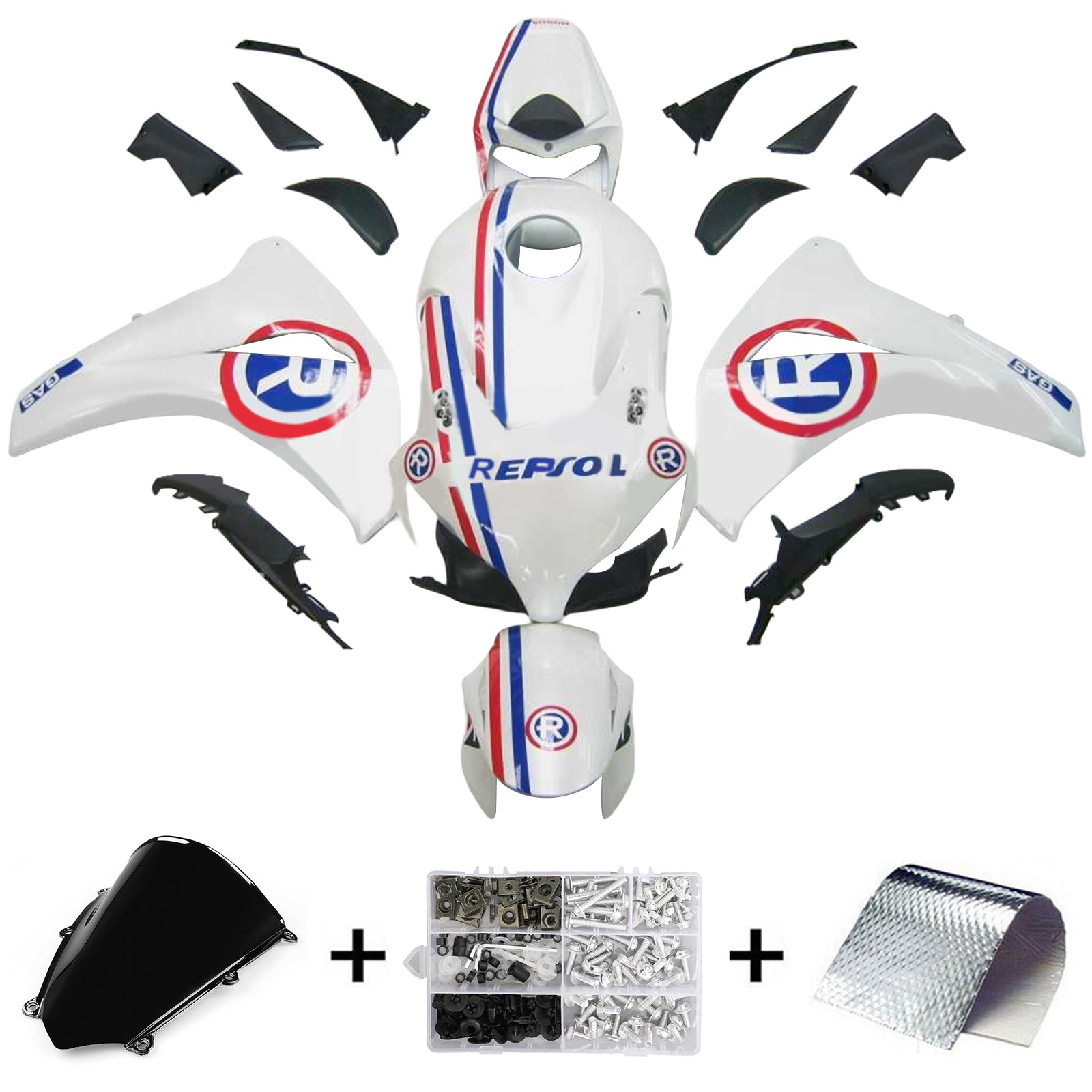 Honda CBR1000RR 2008-2011 Fairing Kit Bodywork Plastic ABS