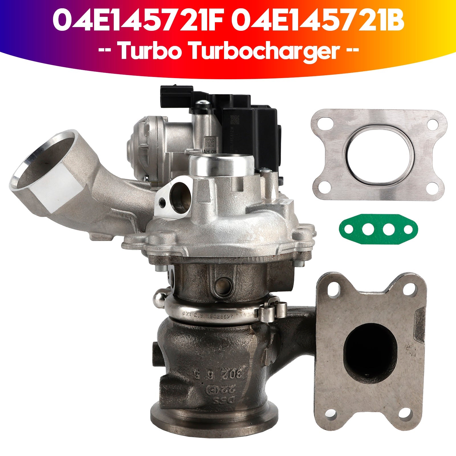 2015 Seat Ibiza L4 1.4L Supercharged Turbo Turbocharger 04E145704P