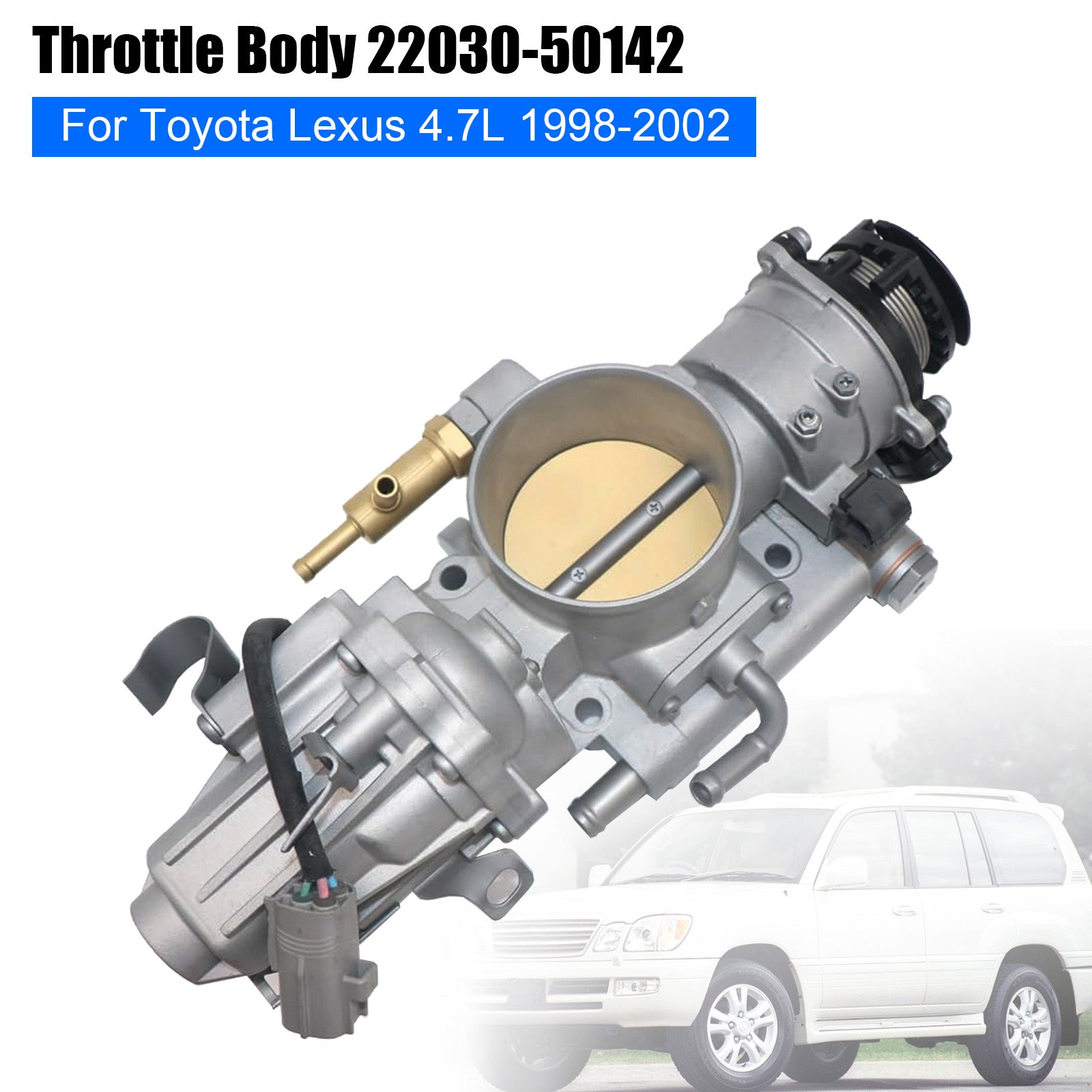 Throttle Body 22030-50142 For Toyota Land Cruiser Lexus LX470 4.7L 1998-2002