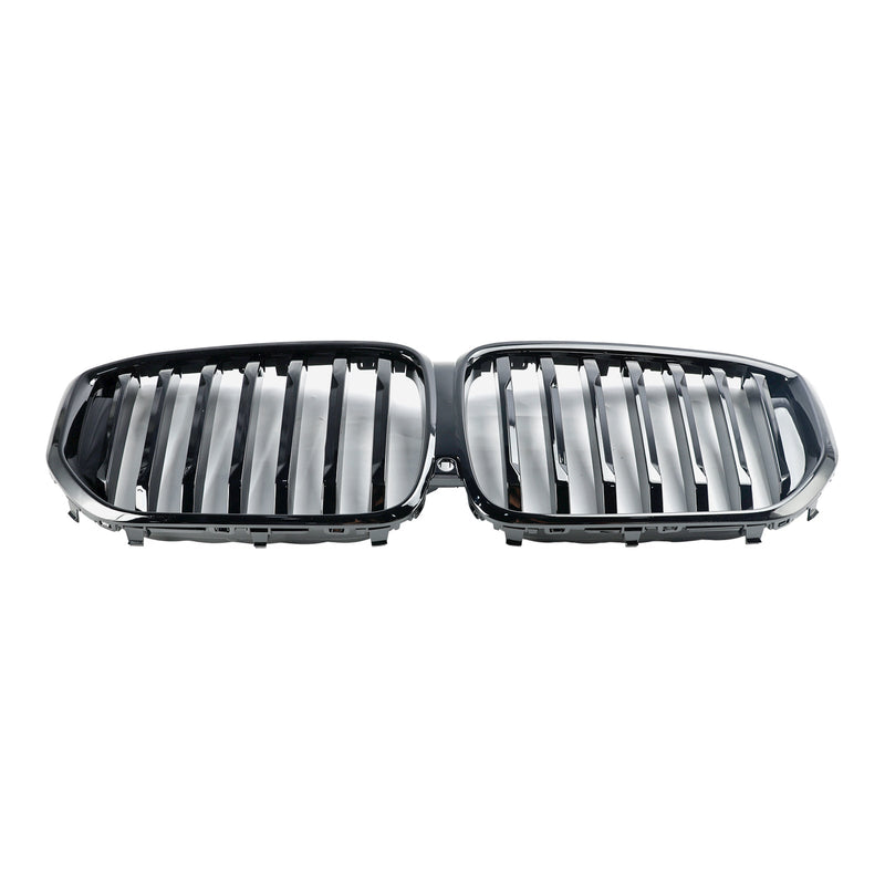 BMW G05 LCI X5 2024+ Single Line Gloss Black Front Bumper Grille Grill