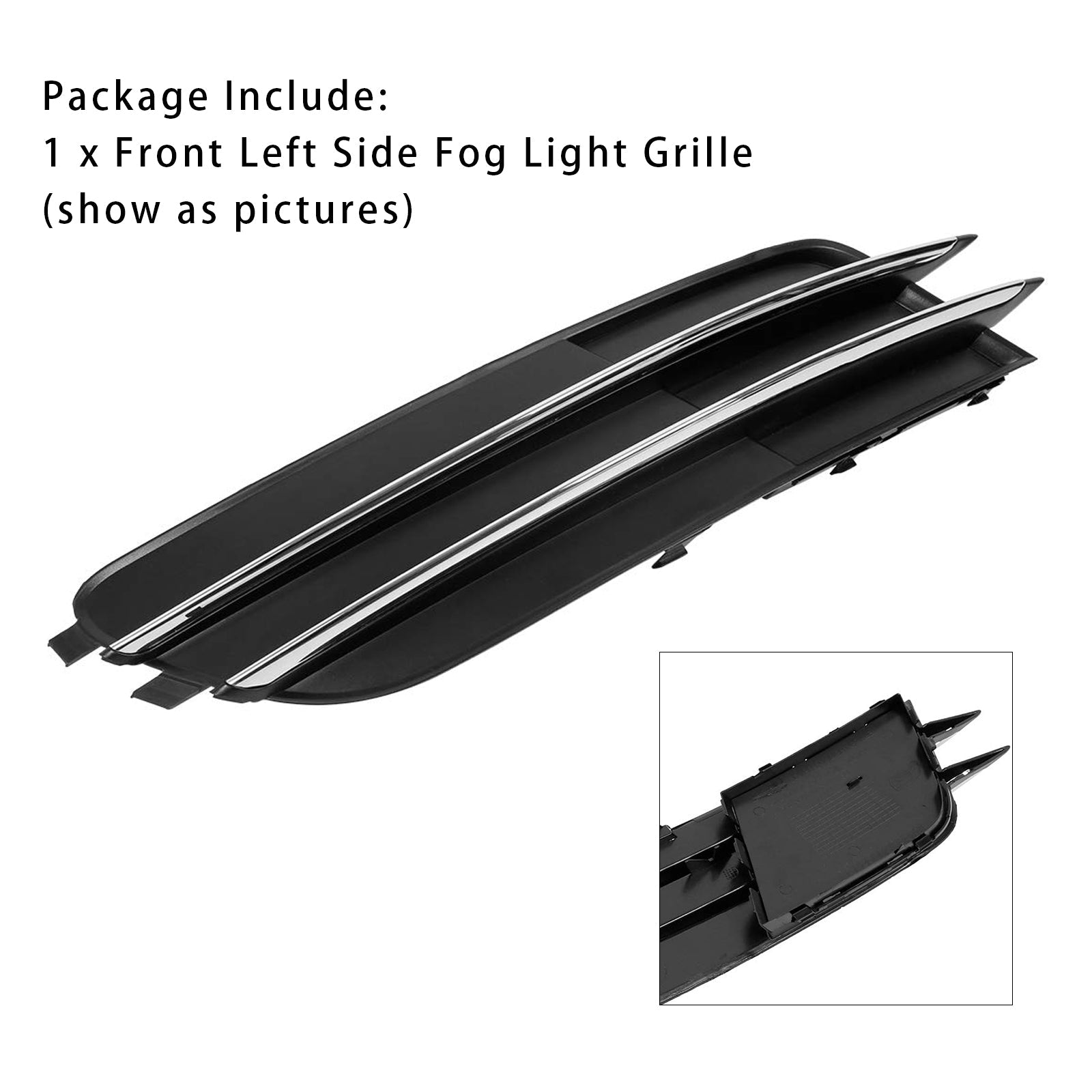 Front Left Side Bumper Grille Fog Light Grill 4G0807681For Audi A6 C7 2011-2014