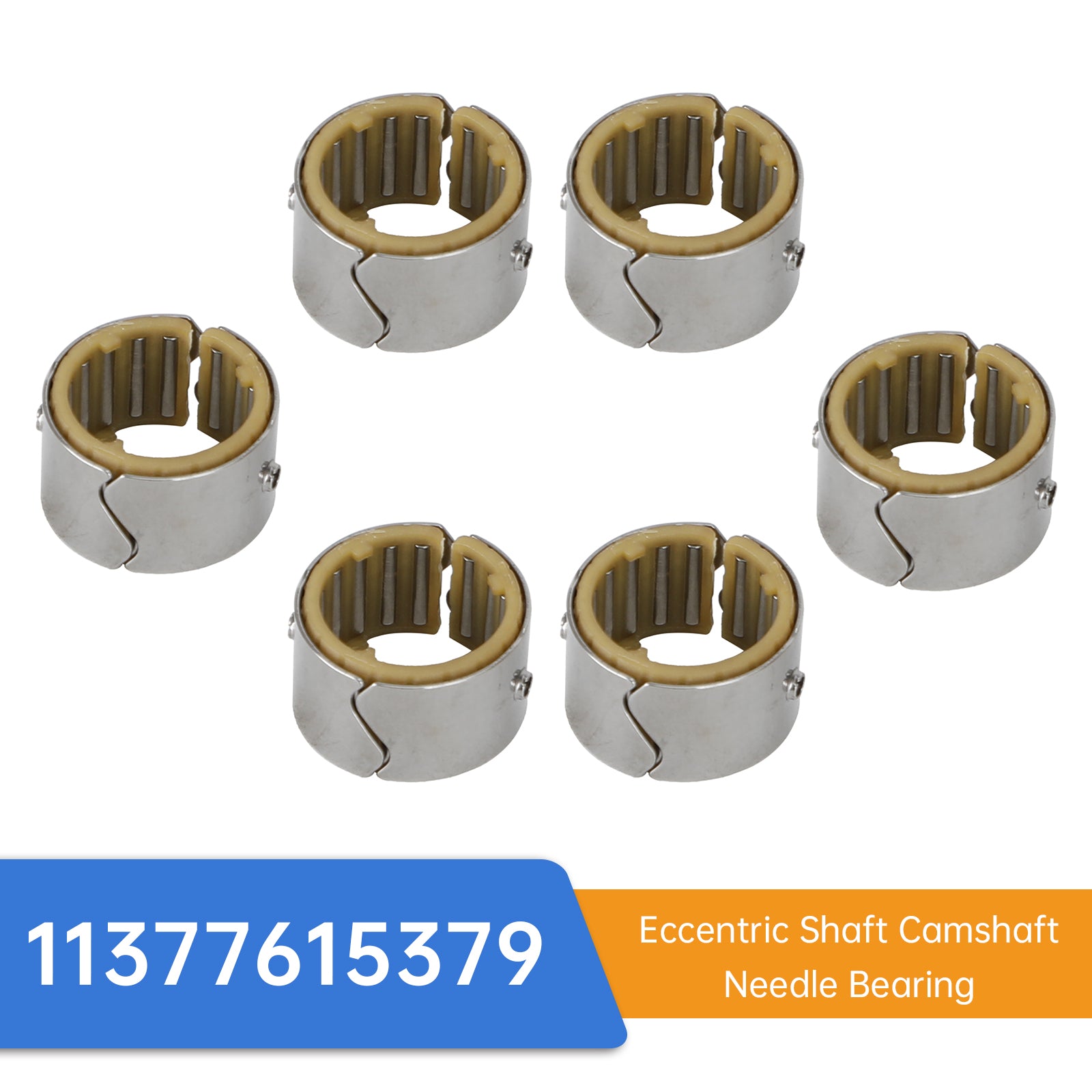 Set of 6 Eccentric Shaft Camshaft Needle Bearing for BMW 11377615379