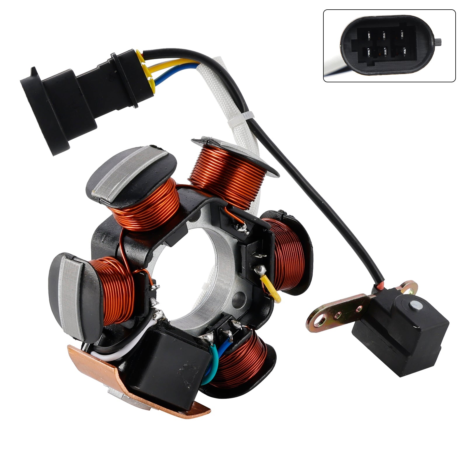6-Pin Stator Magneto 639865 For Piaggio Zip SP TPH Typhoon NRG Power MC3 50cc 2T