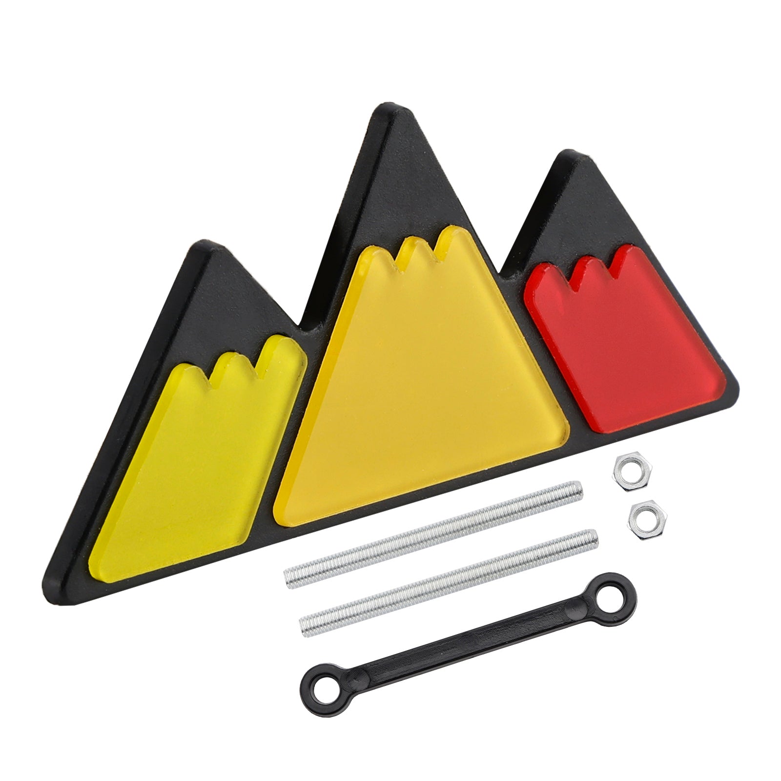 Tri-Color Grille Badge Emblem for Toyota Tacoma TRD Tundra RAV4 Red Scheme