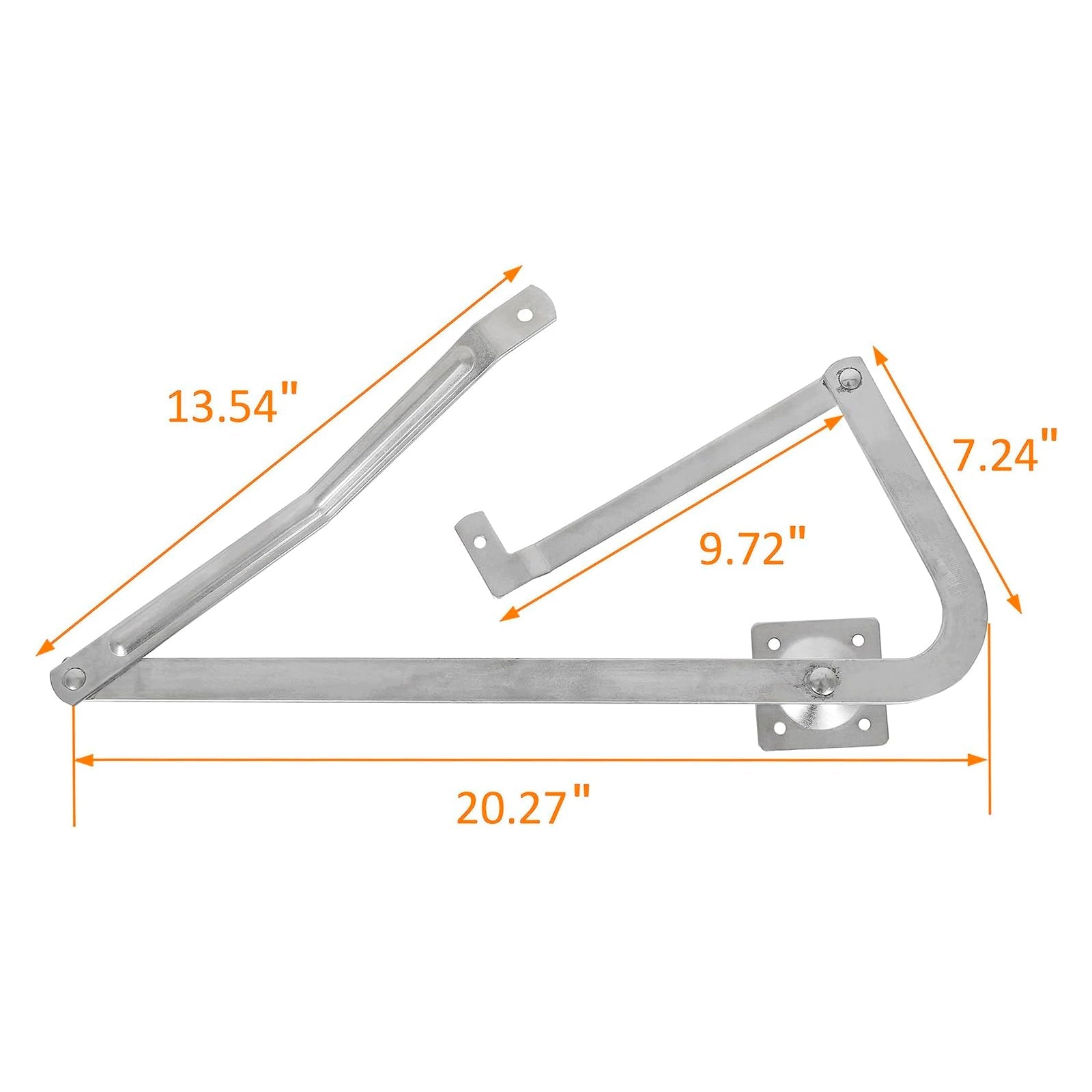 Par de brazos de bisagra esparcidores de escalera de ático para MFG Werner Series 55-2 después de 2010