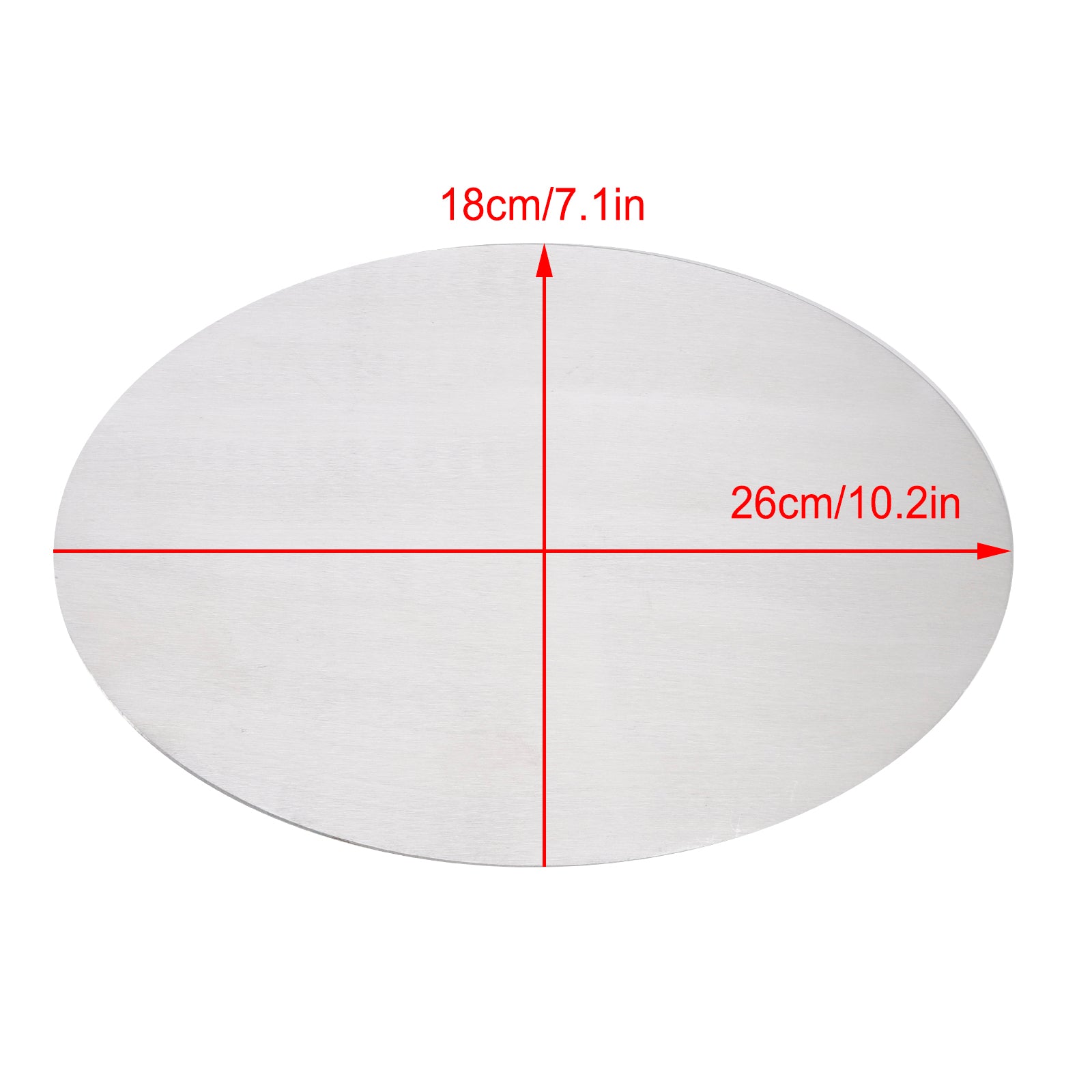 Oval Blank Aluminum Alloy License Plate DIY Universal fit for Motorcycle