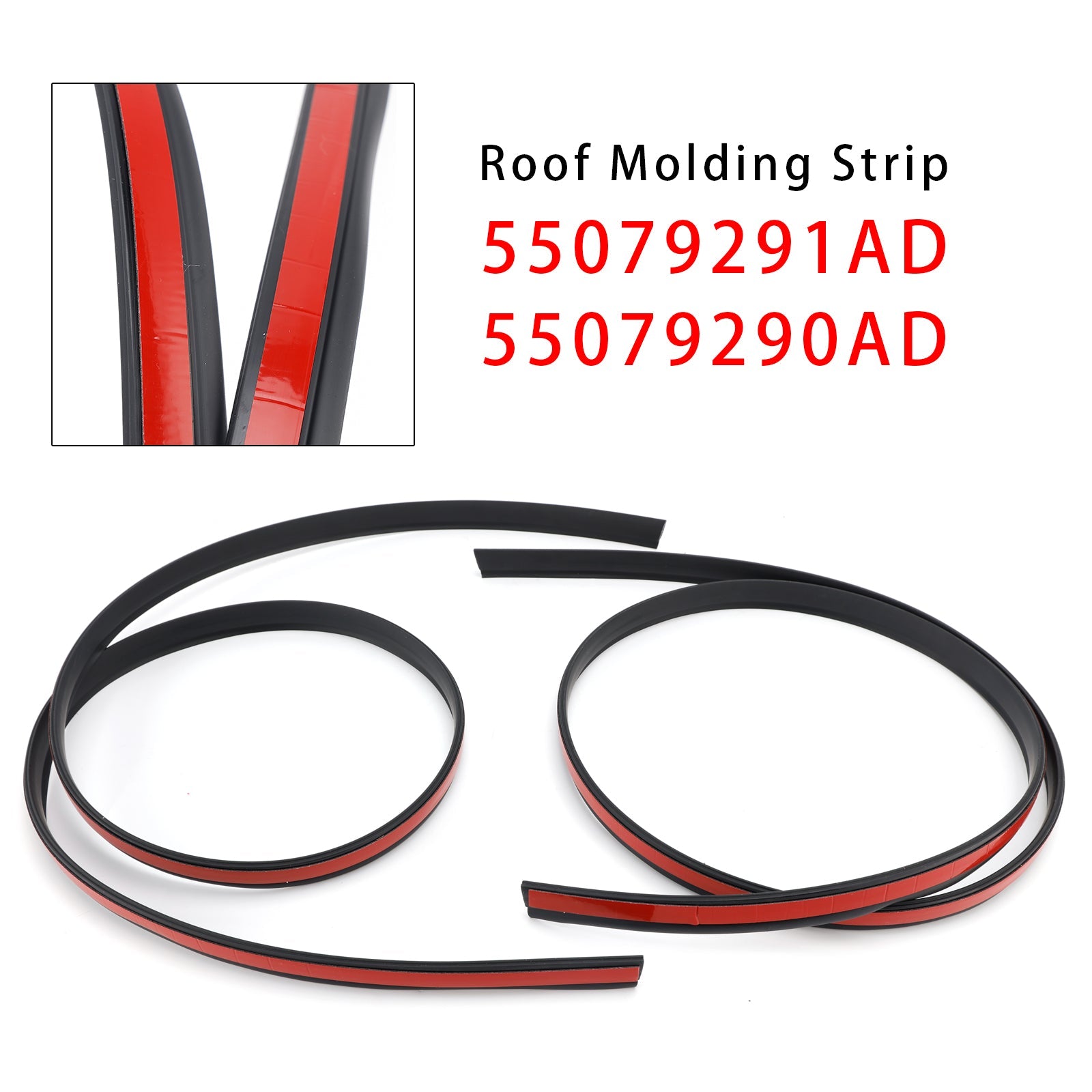 2011-2022 For Jeep Grand Cherokee Left+Right Roof Molding Strip 55079291AD 290AD