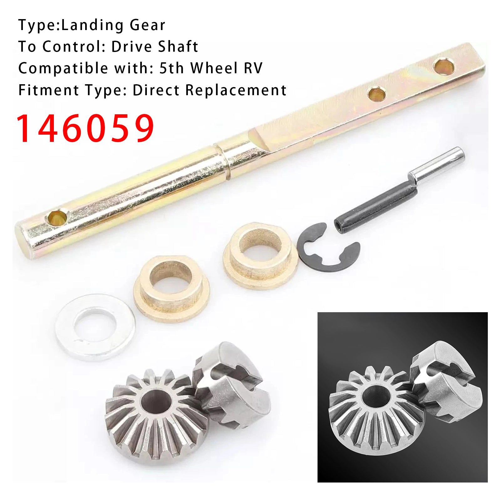 146059 Lead Power Landing Gear Leg Repair Kit For Lippert 5th Wheel RV Lead Leg