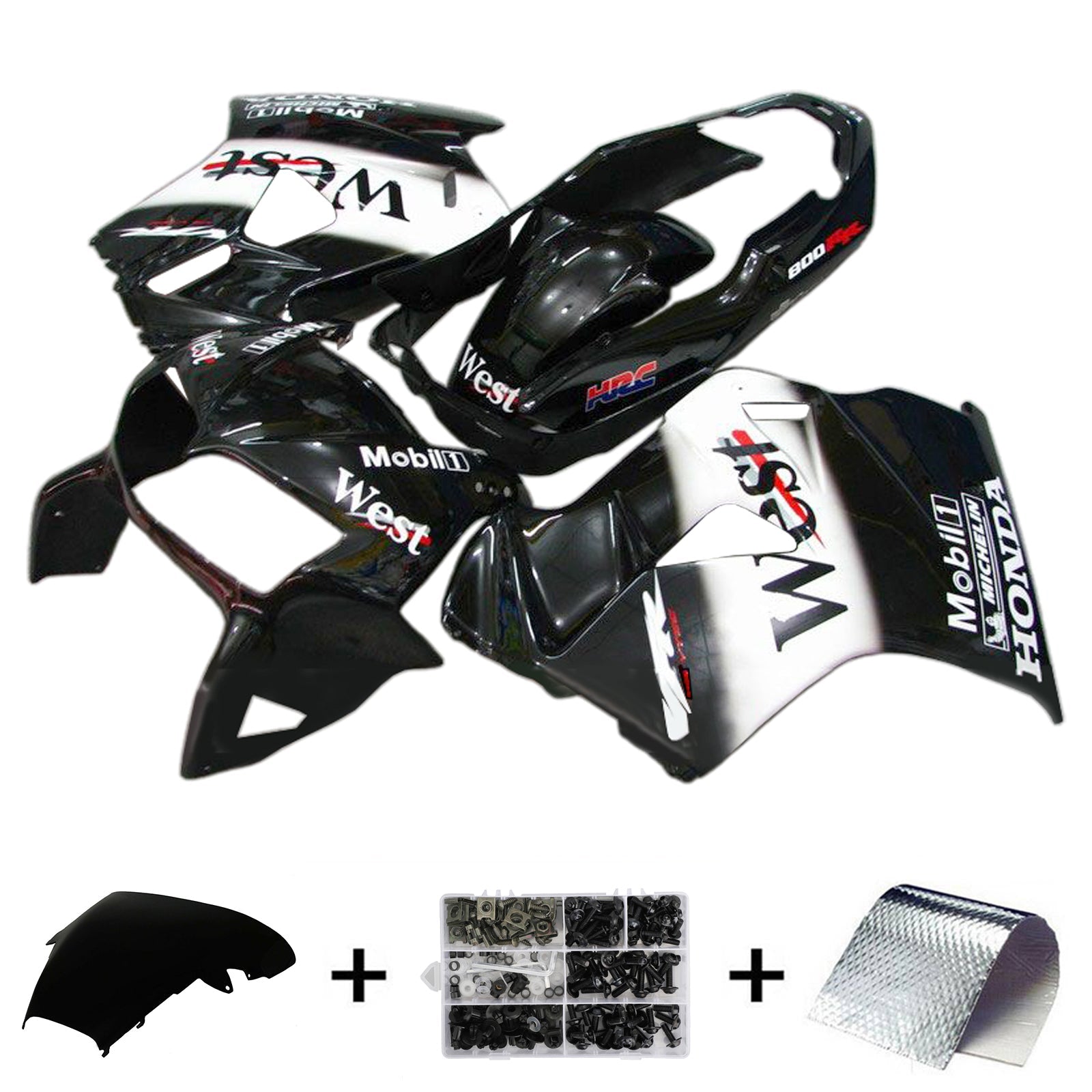 Honda VFR800 1998-2001 Fairing Kit Bodywork Plastic ABS