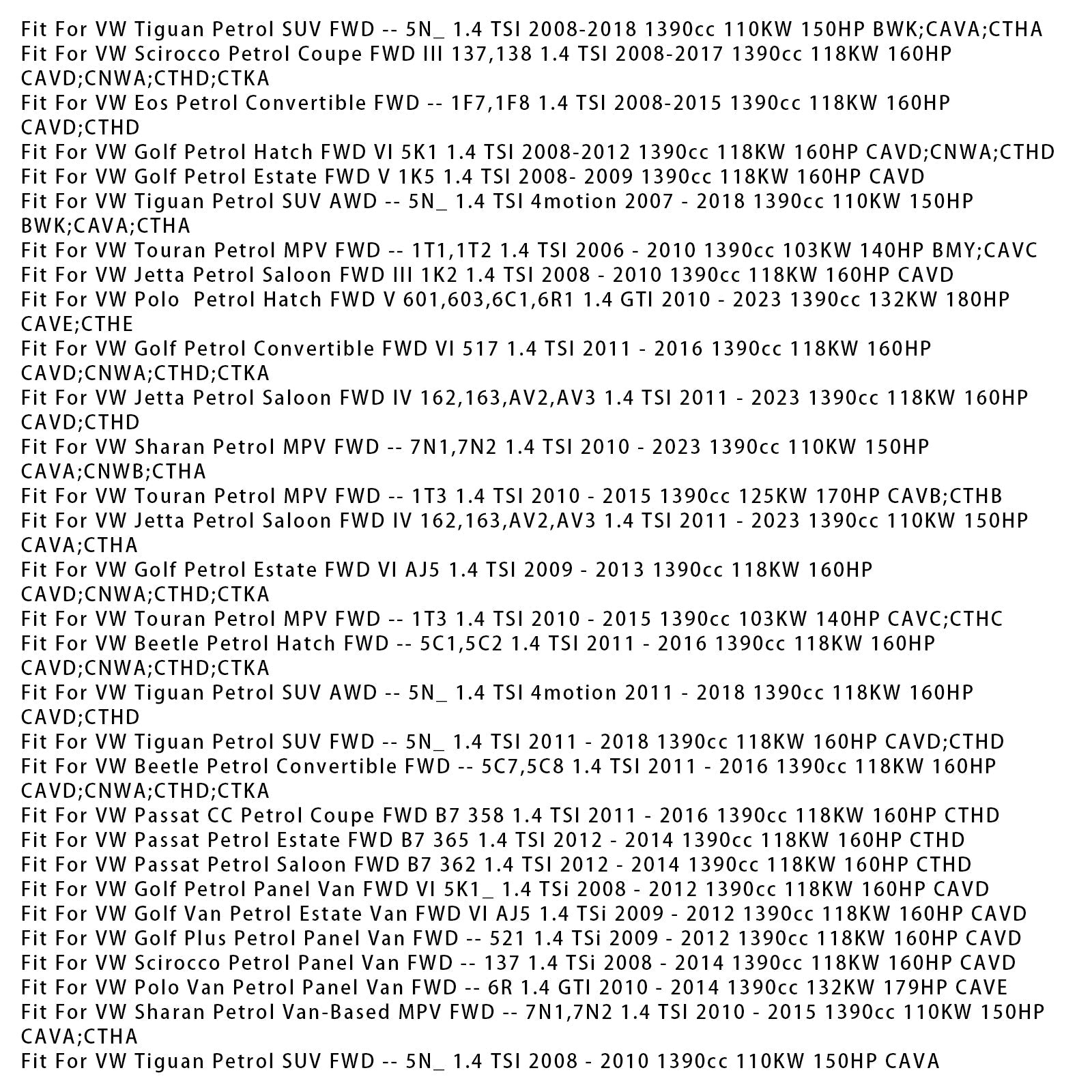 1Pcs Fuel Injector For Audi Seat Skoda VW 1.4 TSI TFSI GTI RS 03C906036N