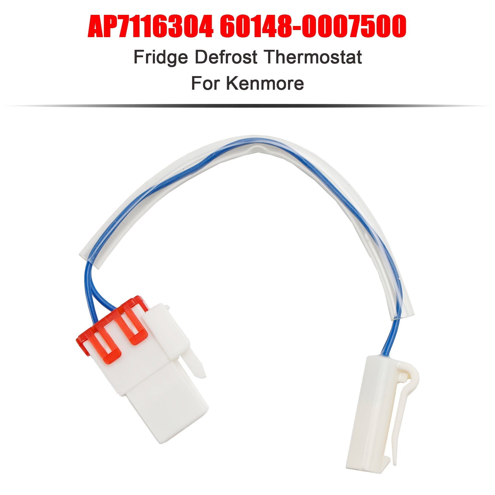 Fridge Defrost Thermostat for Kenmore, AP7116304, PS12199075, 60148-0007500