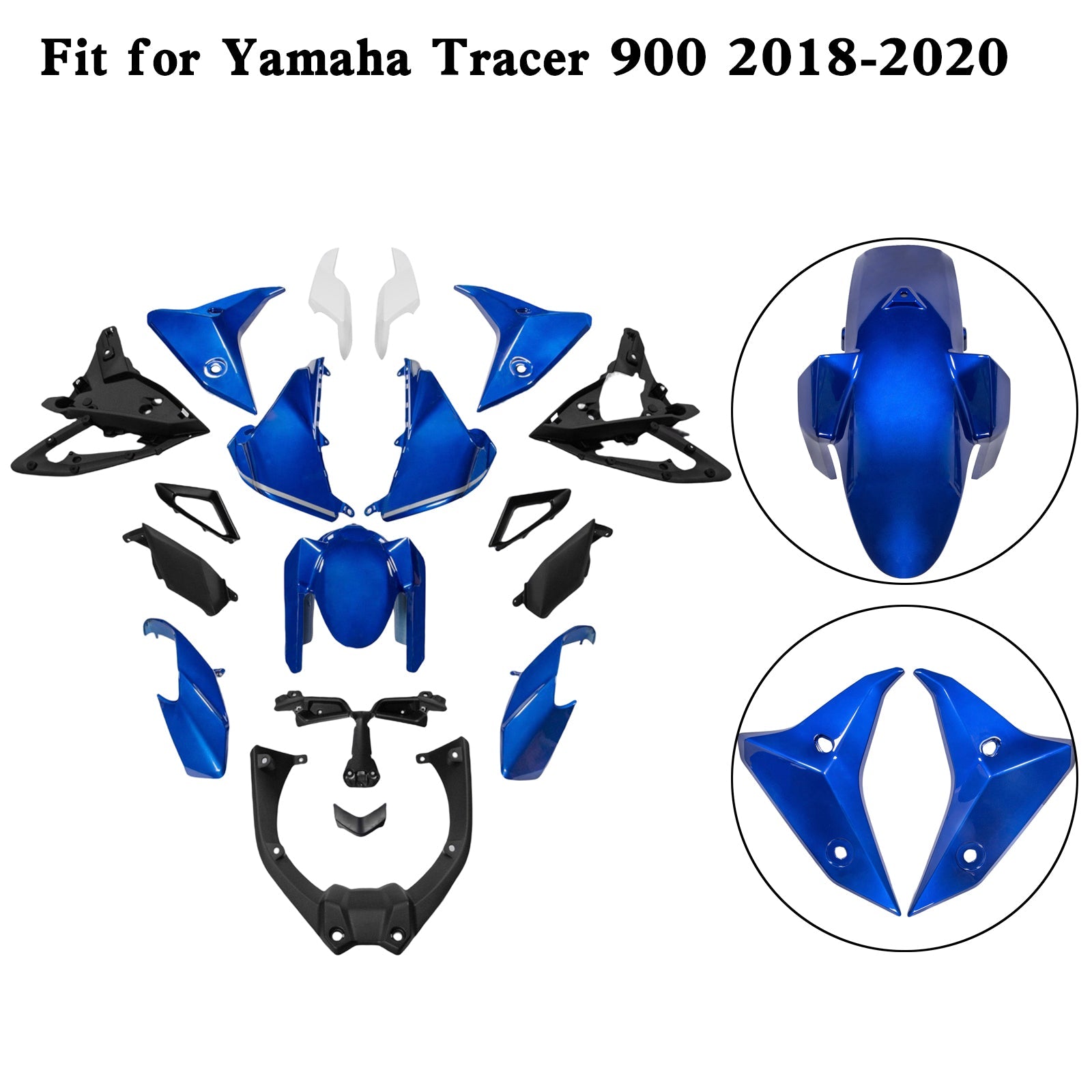 Yamaha Tracer 900 Tracer 900 GT 2018-2020 ABS Plastic Bodywork Fairing Kit