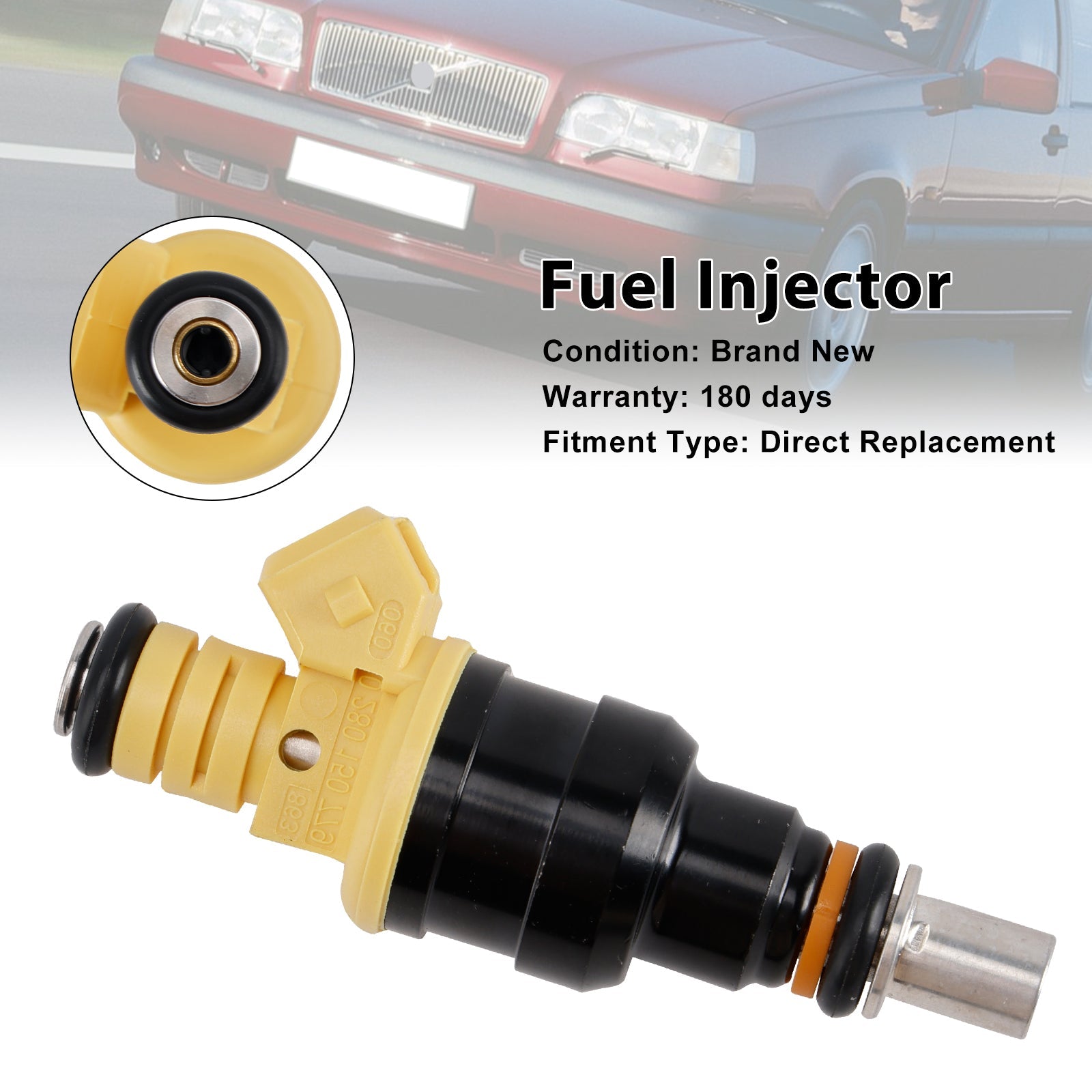 1PCS Fuel Injector 0280150779 Fit Volvo 850 2.4L 2.0L I5 1991-1997 852-12141