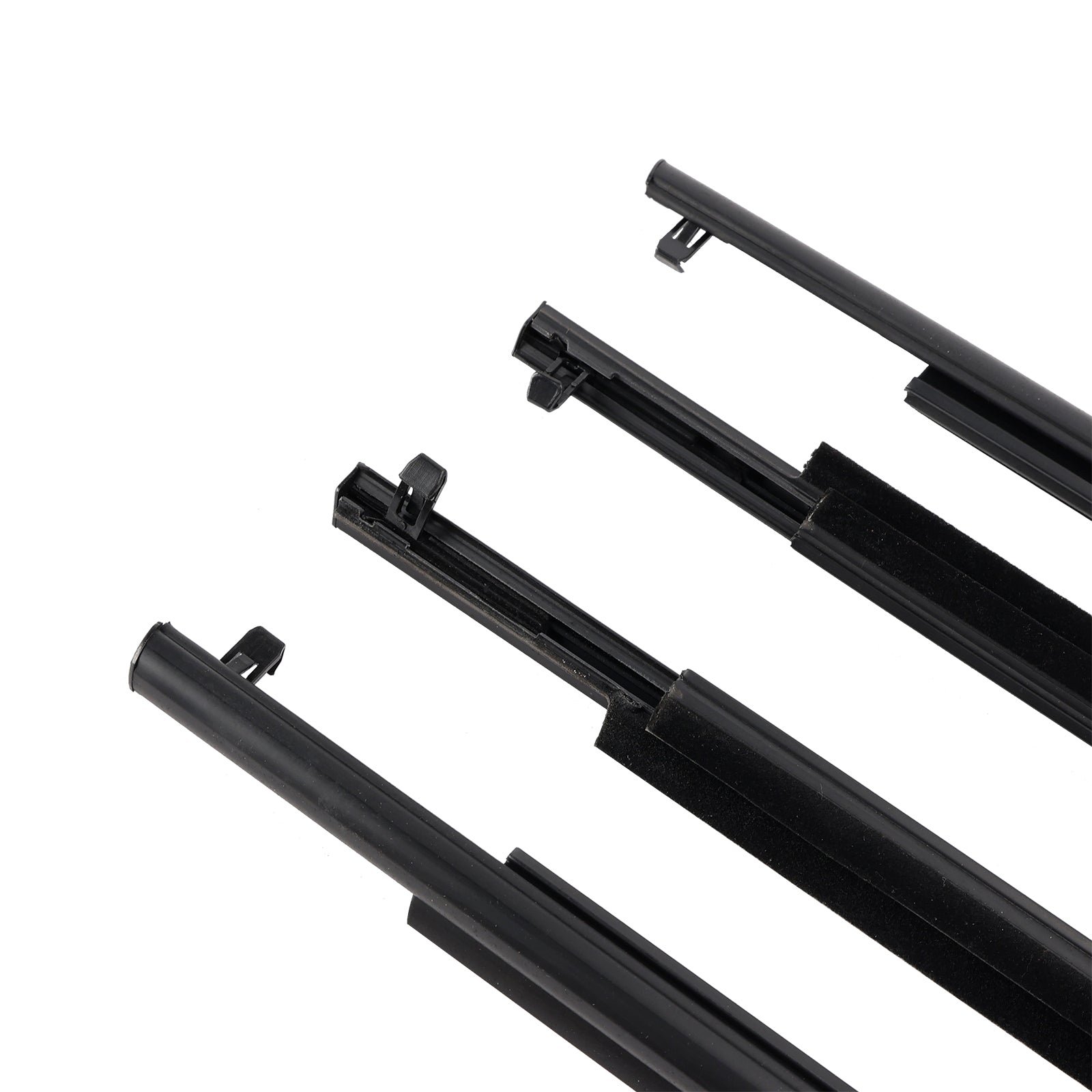 2010-2015 Toyota Prius 4PCS Door Glass Belt Outer Molding Weatherstrip