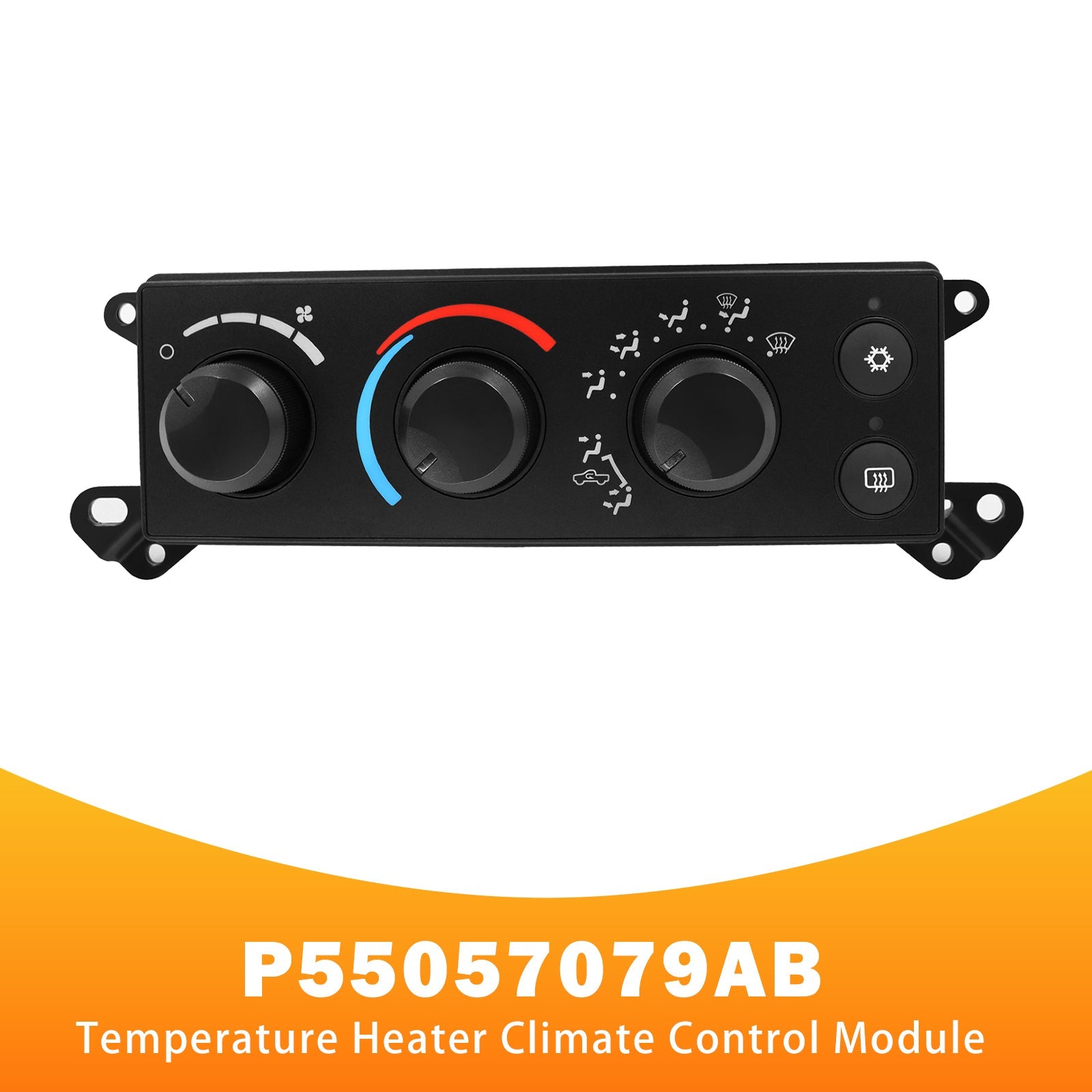 2008 Dodge RAM 1500, 2500 & 3500 Temperature Heater Climate Control Module P55057079AB