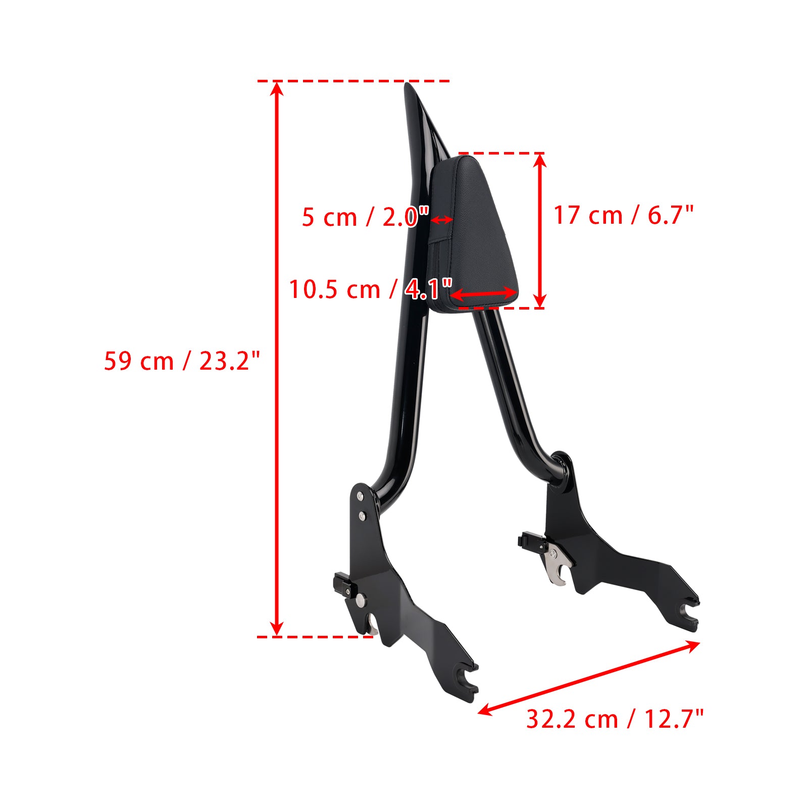 2018+ Low Rider FXLR FXLRS FXLRST FXRST Sport Glide FLSB Passenger Sissy Bar Backrest