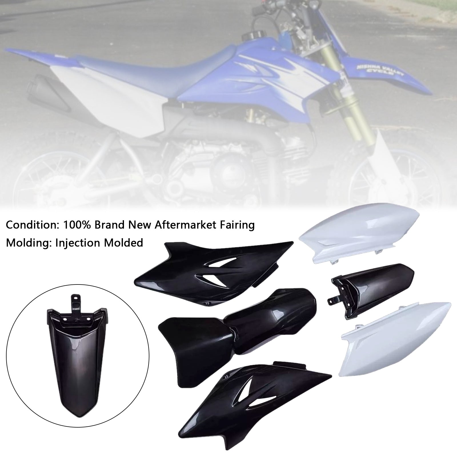 2006-2021 Yamaha TTR50 Body Plastic Kit Front Rear Fender Fairing