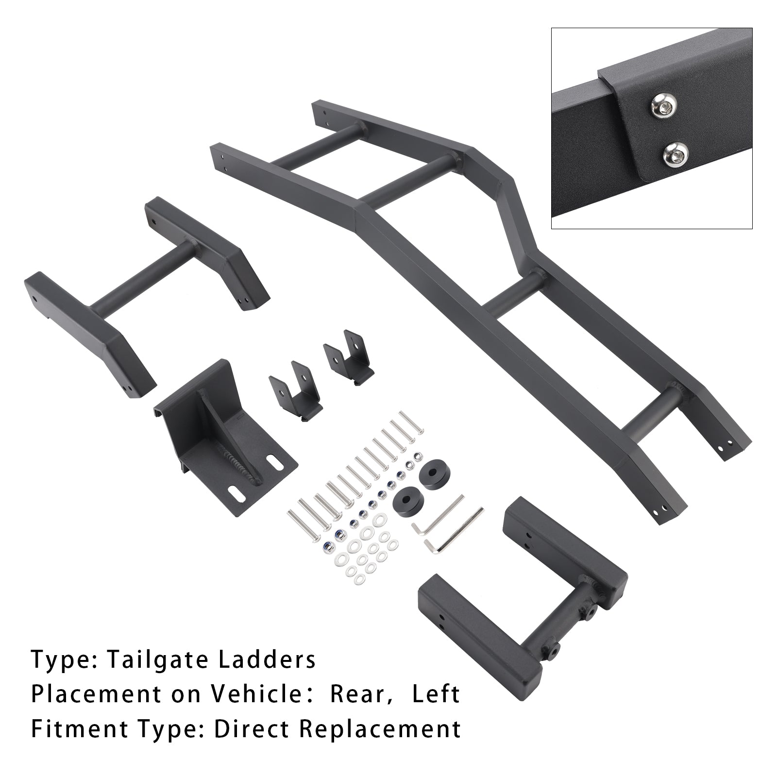 2007-2021 Toyota FJ Cruiser Rear Gate Ladder Kit Left Side