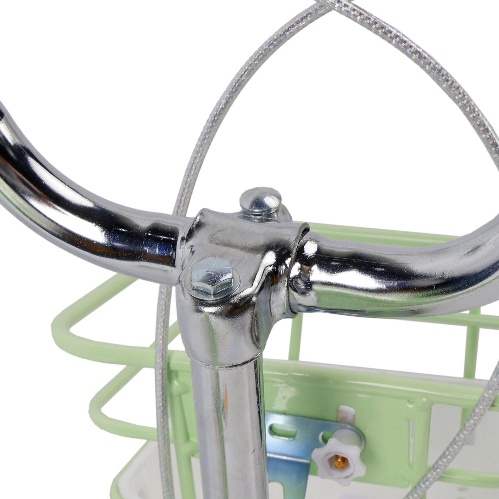 18" Child Bicycle Girls Bike with auxiliary wheels & Rack & Basket Green