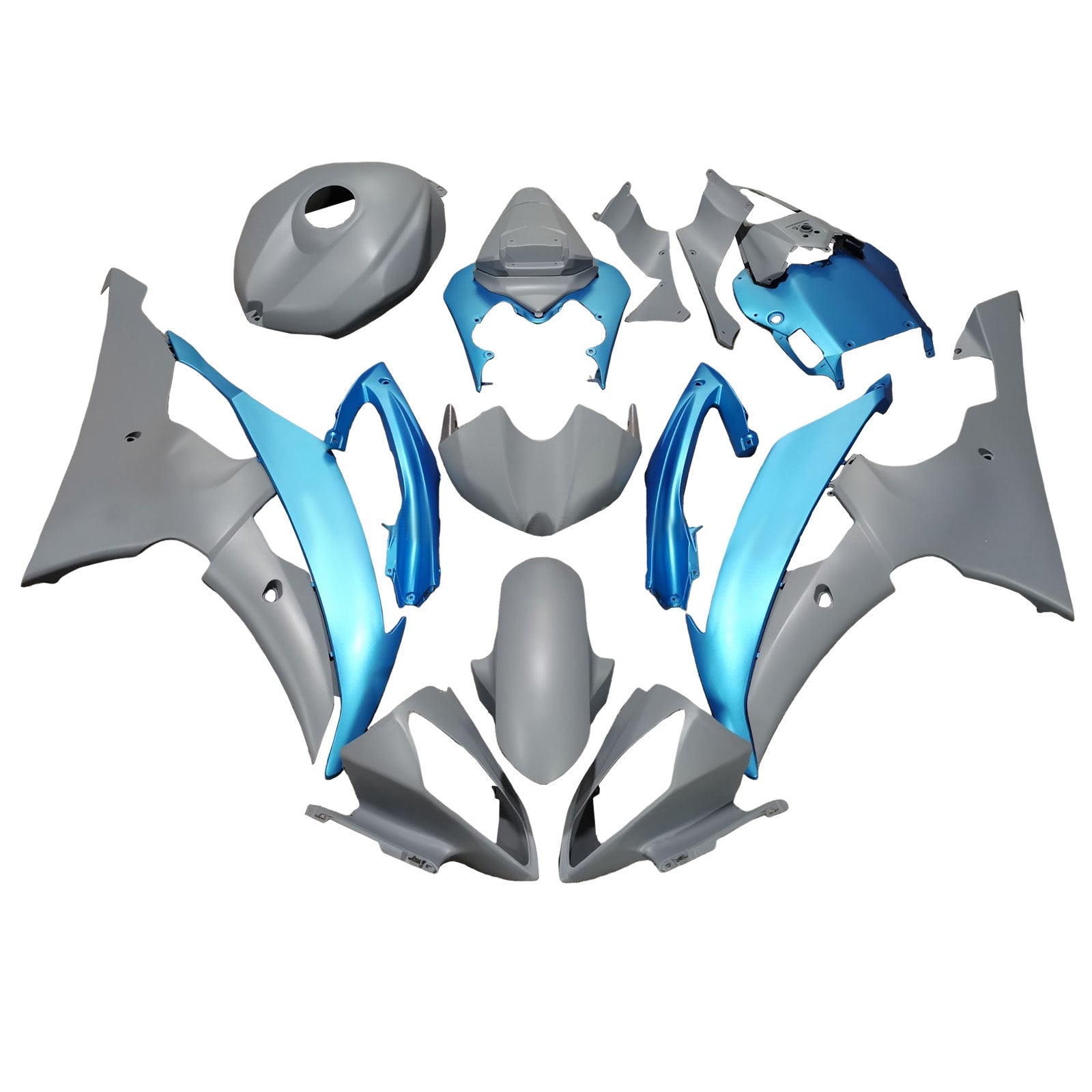 Injection Fairing Kit Bodywork Plastic ABS For Yamaha YZFR6 YZF-R6 2008-2016