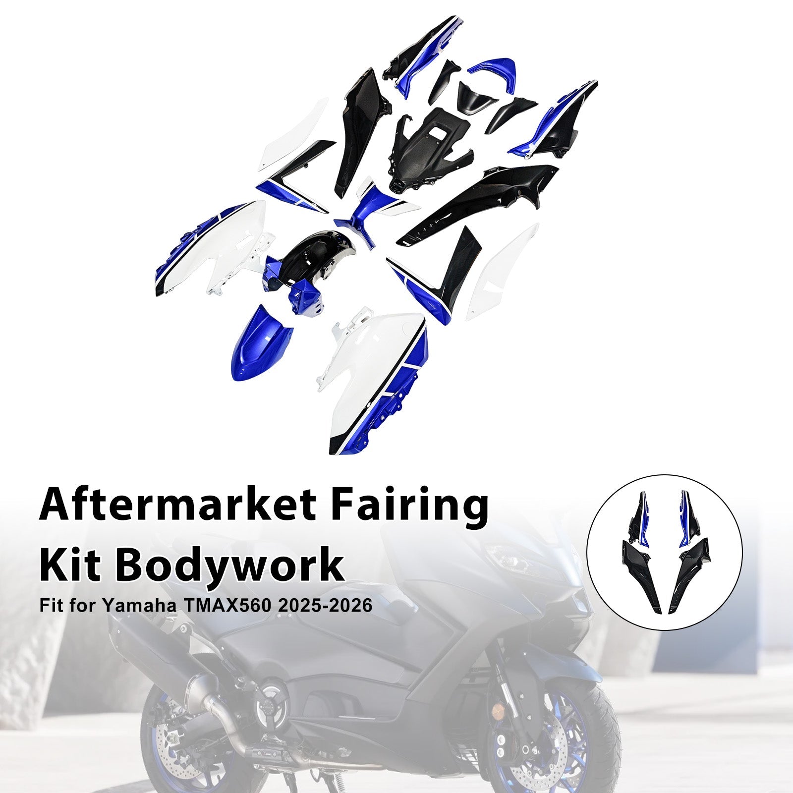 2025-2026 for Yamaha TMAX560 Injection Bodywork Fairing Kit