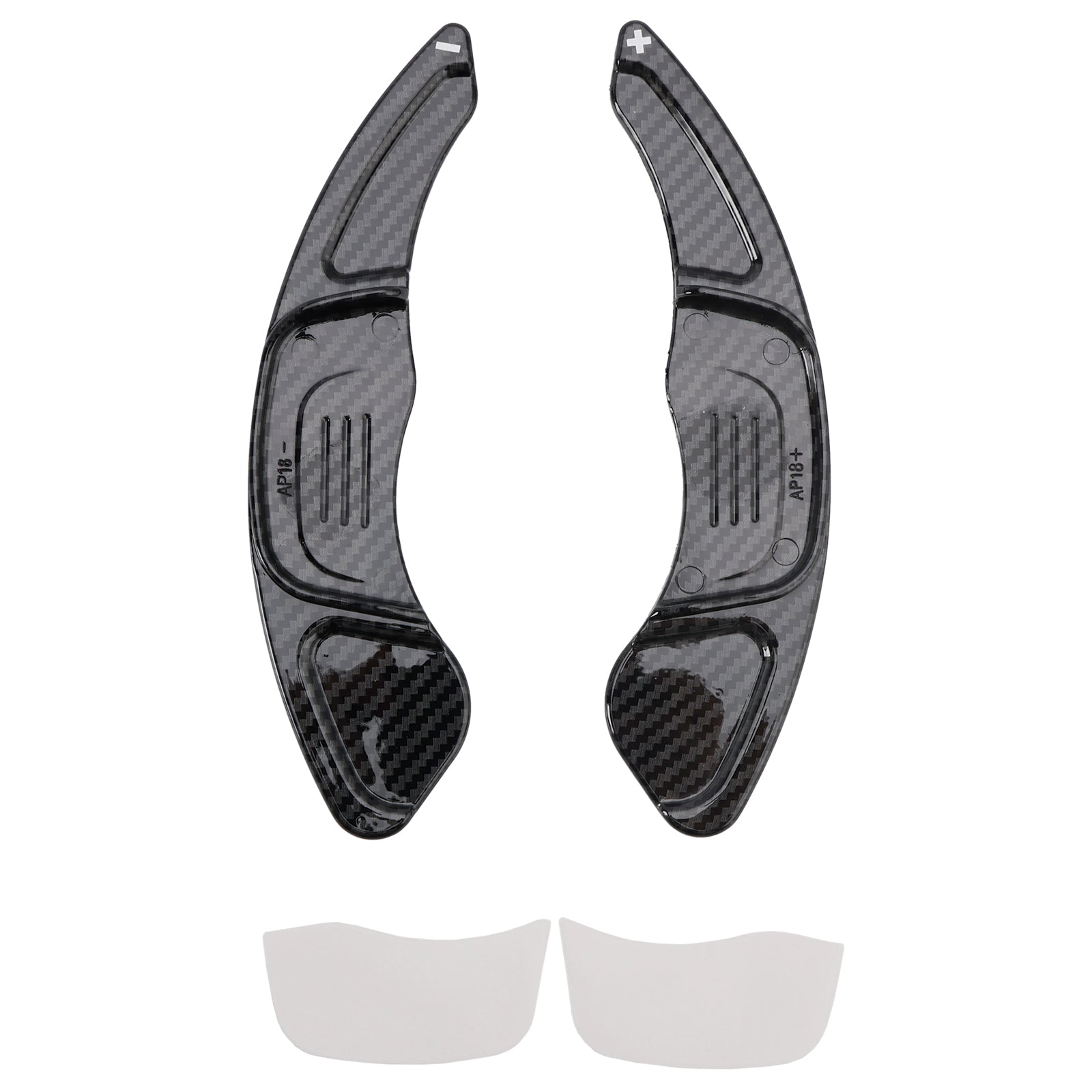Carbon Look Steering Wheel Paddle Shifter Extension Covers Fit VW MK7 Golf