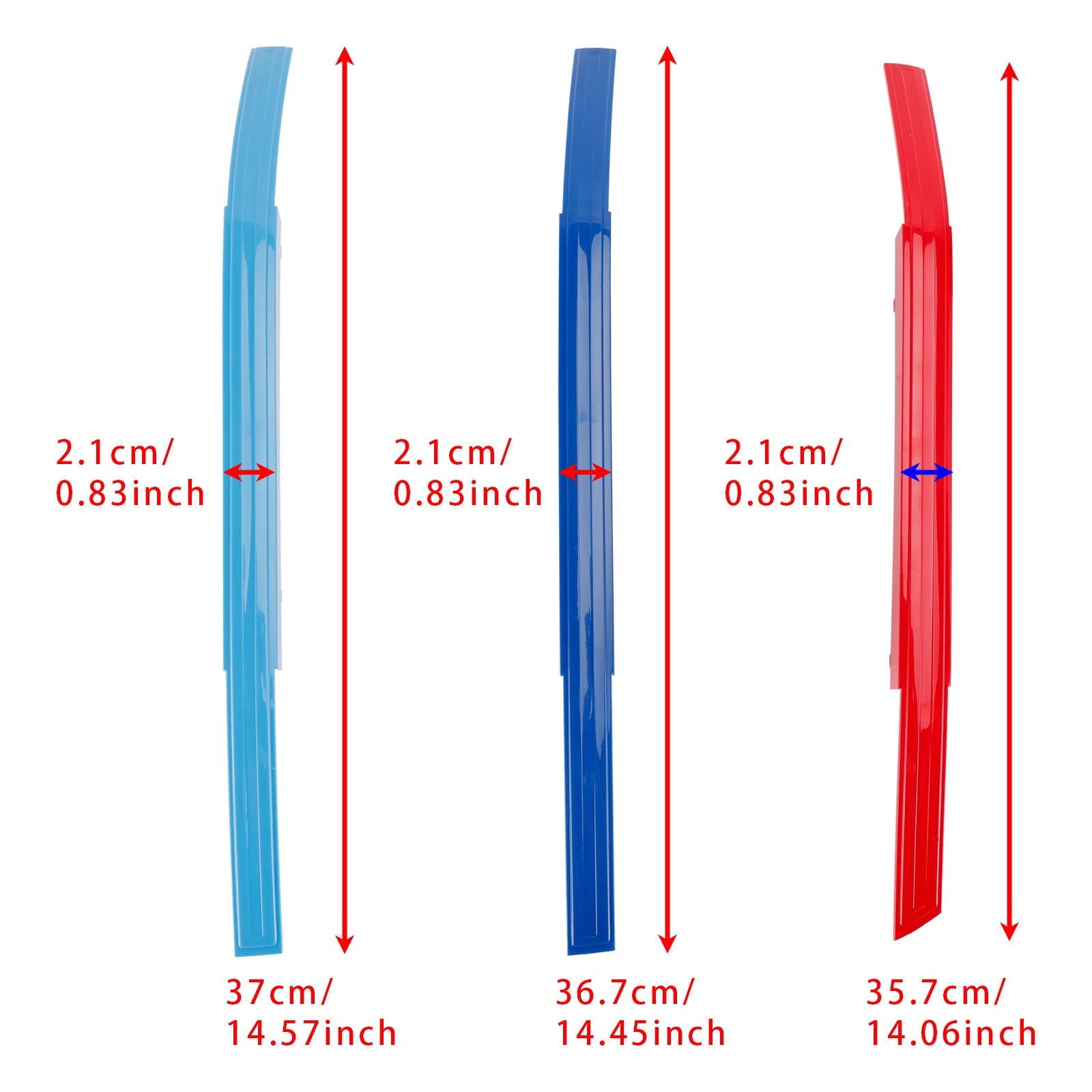 2023-2025 BMW 7 Series Tri-Color ABS Front Kidney Grille Insert Trims Clip