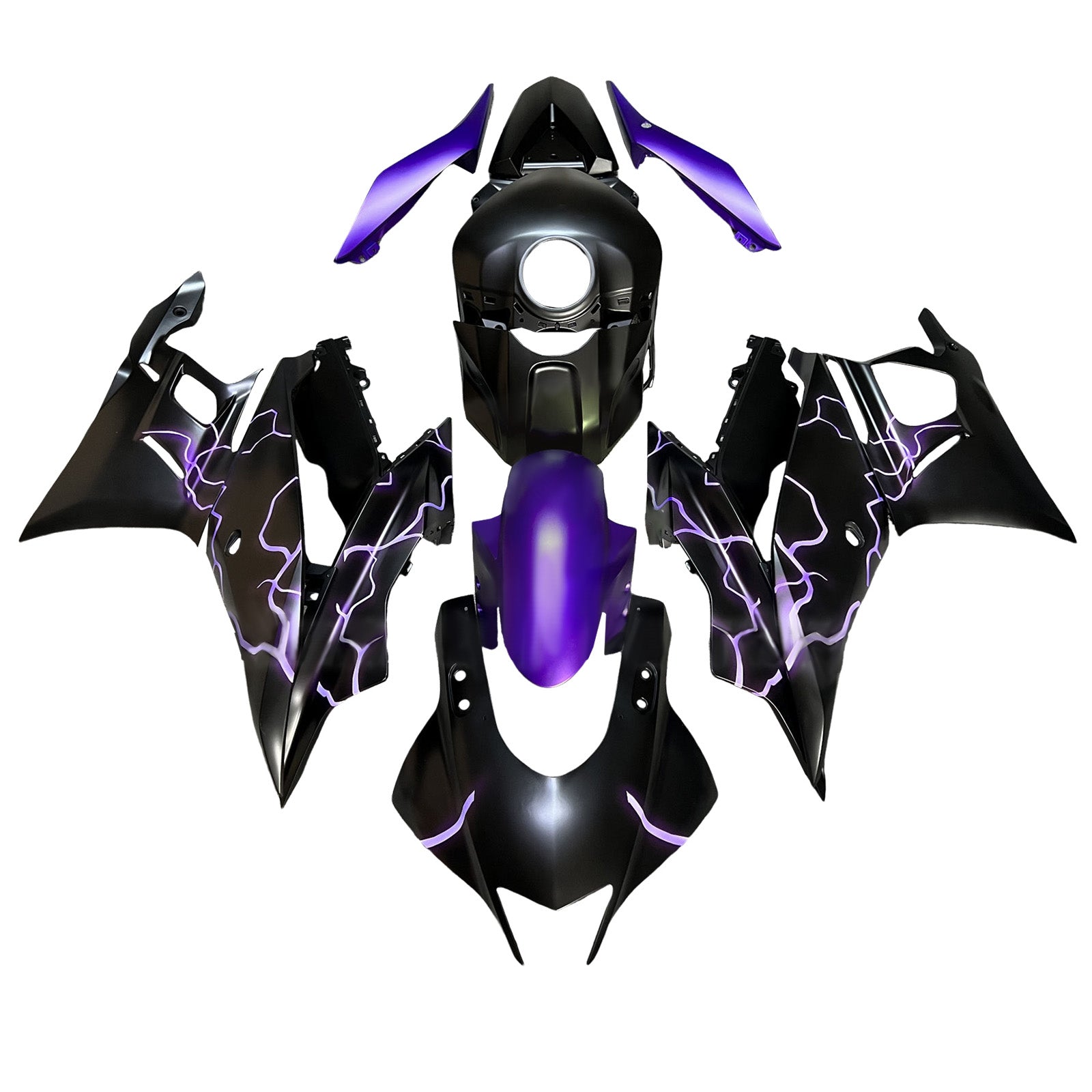 Injection Fairing Kit Bodywork Plastic ABS fit For Yamaha YZF-R3 R25 2019-2021