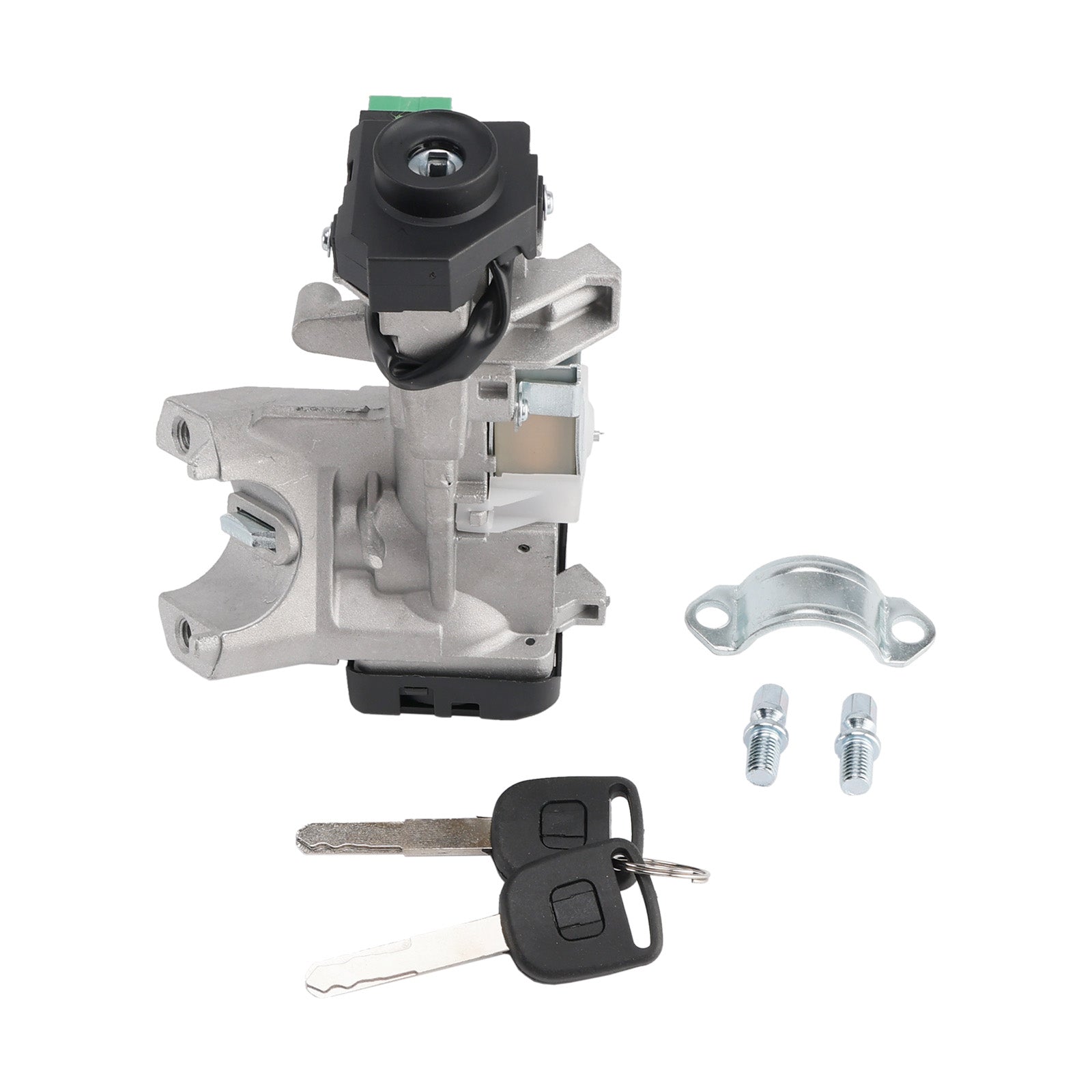 2002-2004 Honda Civic 1.7L 1700CC L4 GAS Ignition Switch Lock Cylinder with 2 Keys (with Chip)