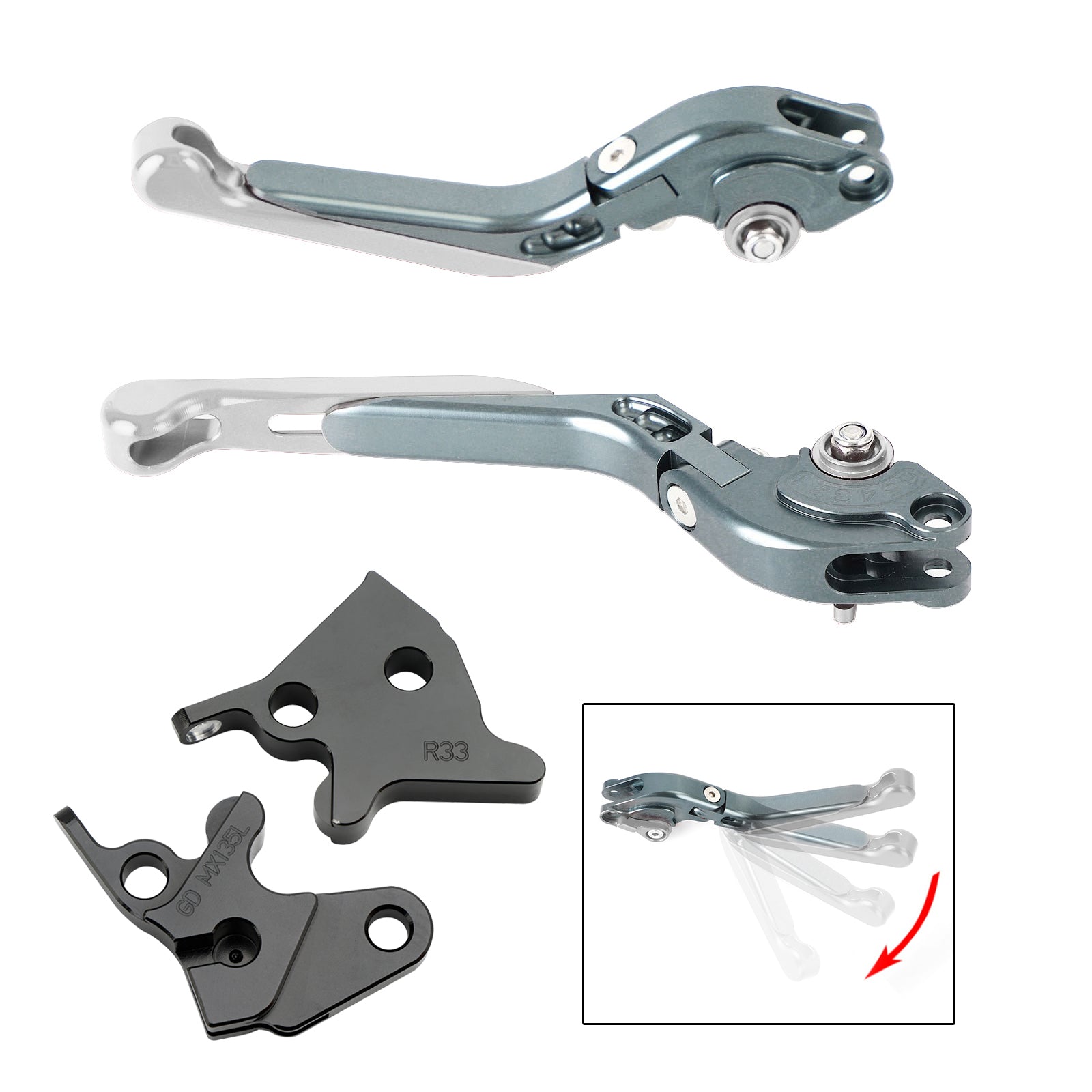 Adjustable Clutch Brake Lever fit for YAMAHA YBR125 2005-2014