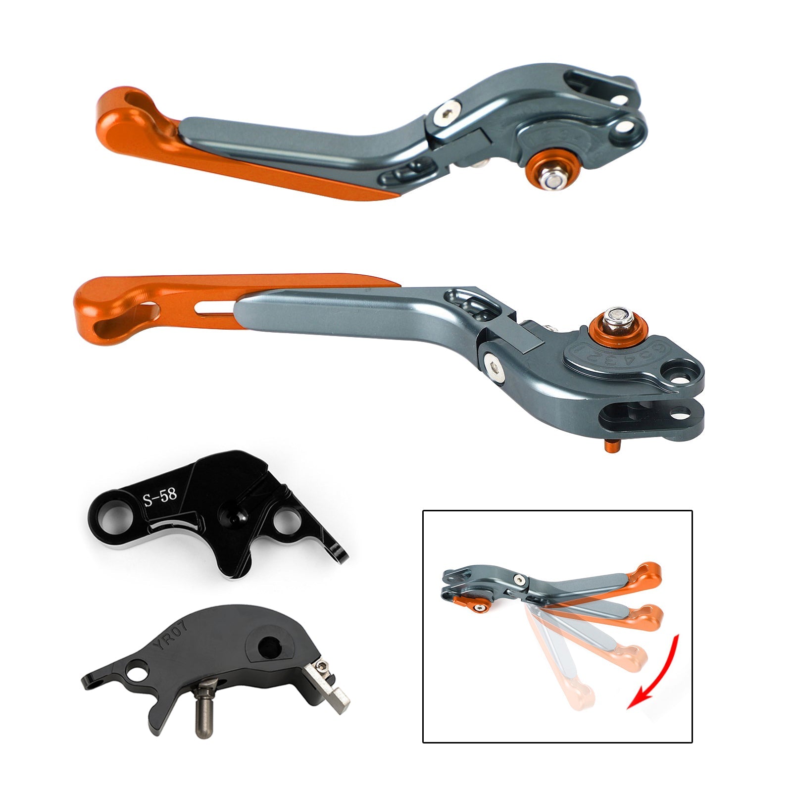 Adjustable Clutch Brake Lever fit for YAMAHA YZF R7 MT-10/SP FZ-10/SP 2022-23