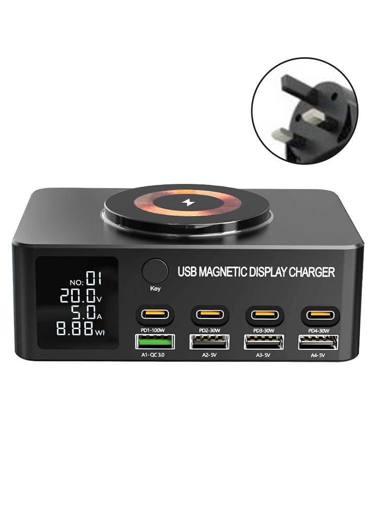 140W Fast Charging Charger Intelligent PD100W Notebook Multi-Port USB Charger UK