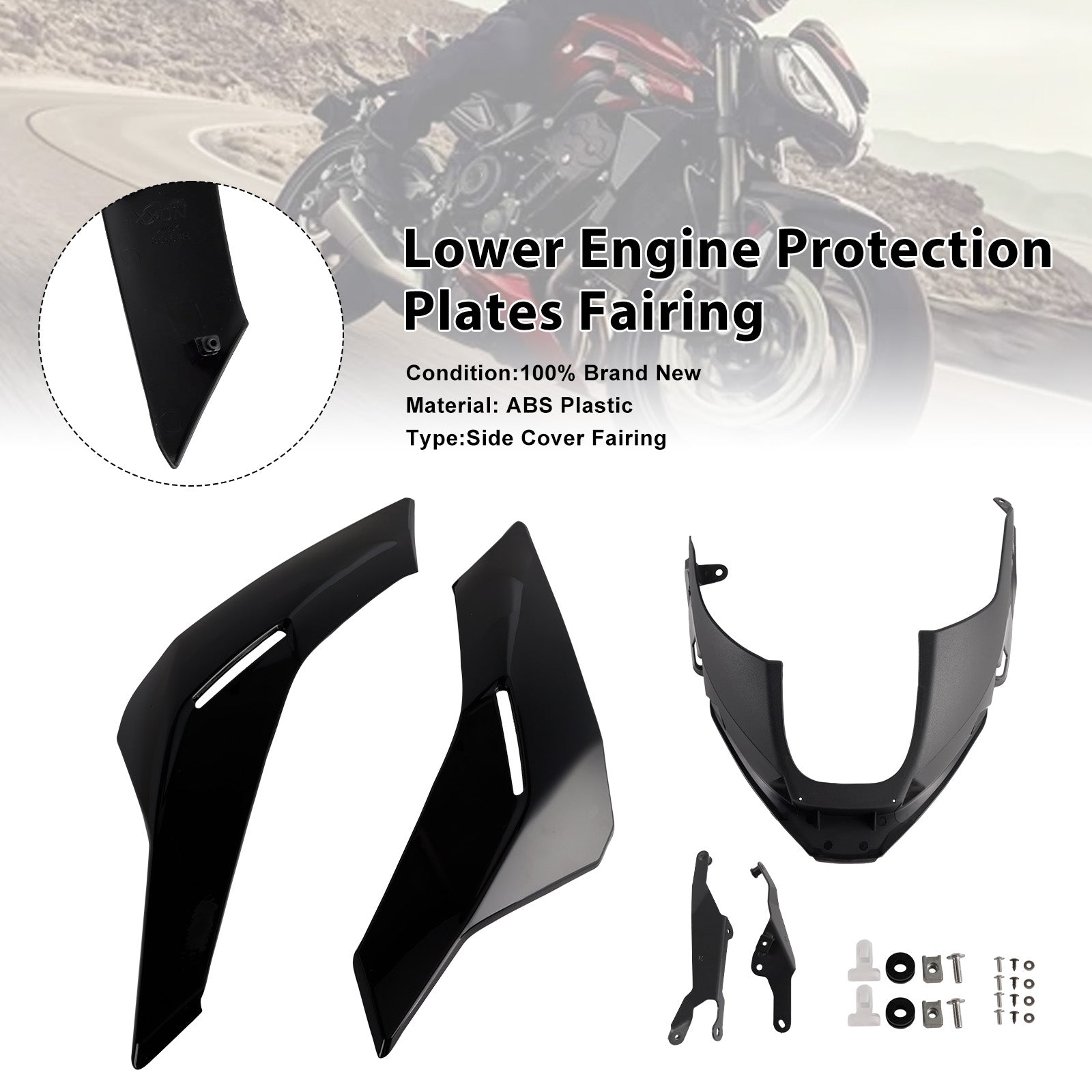 2023-2025 Street Triple 765 R/RS Engine Lower Belly Pan Panels Guard Fairing