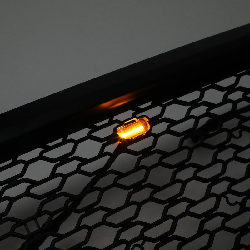 TRX Style LED غطاء محرك السيارة الأمامي العلوي على شكل قرص العسل يناسب دودج رام 1500 2019-2022