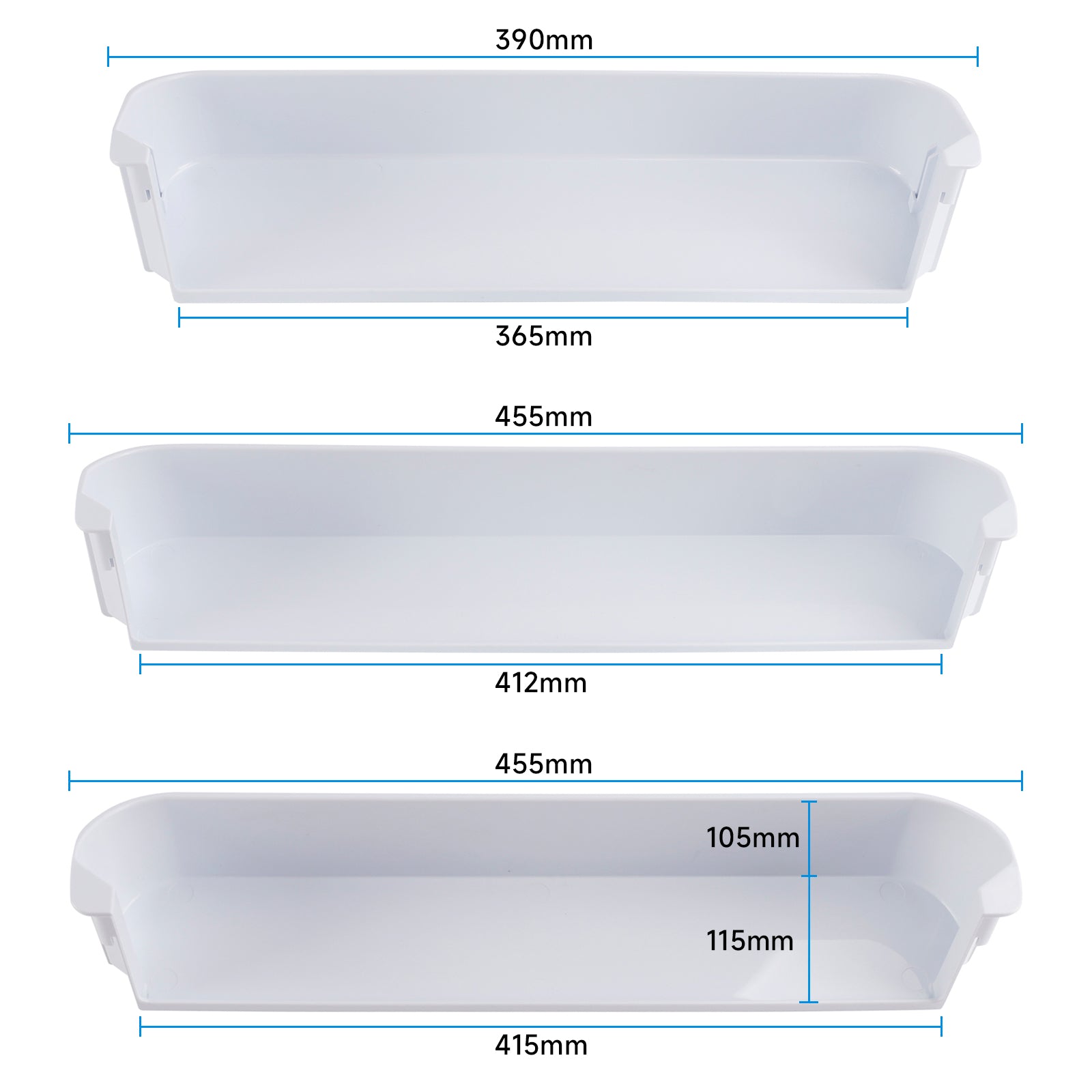 Replacement Refrigerator Door Shelf Kit for Dometic Refrigerator Freezer/Upper/Bottom Door Shelf 29325760166