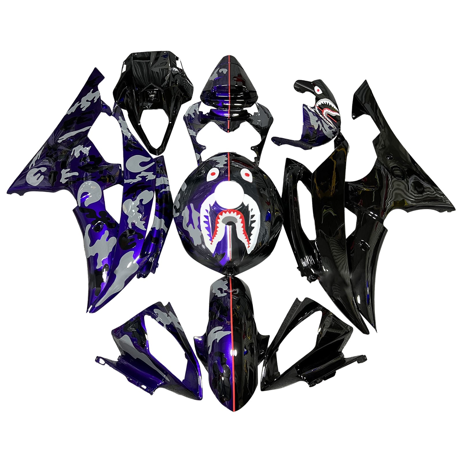 Injection Fairing Kit Bodywork Plastic ABS For Yamaha YZFR6 YZF-R6 2008-2016