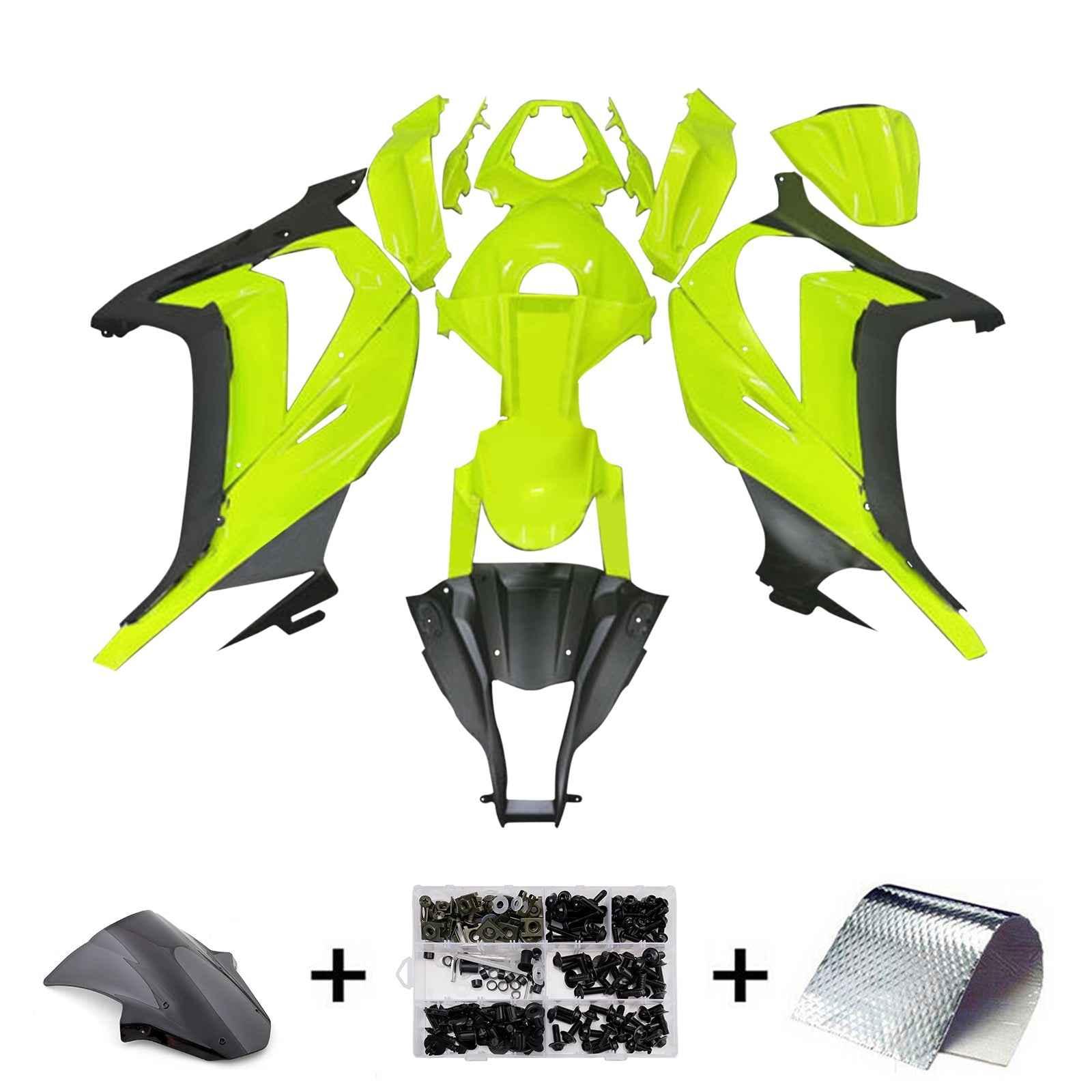 Injection Fairing Kit Bodywork Plastic ABS fit For Kawasaki ZX10R 2011-2015