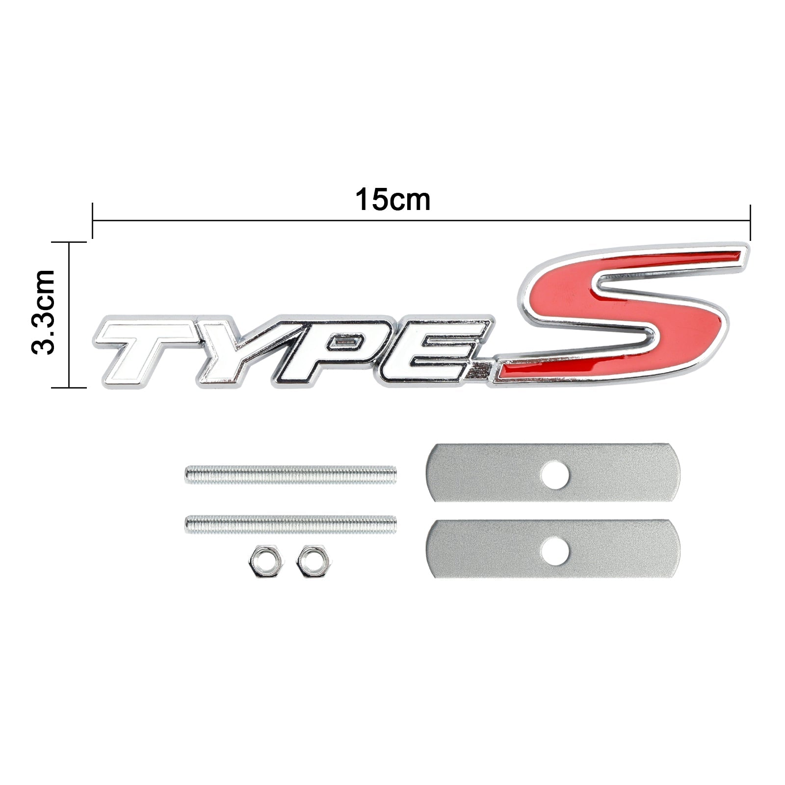 Front Grille TYPE-S Emblem Decal Badge for Honda